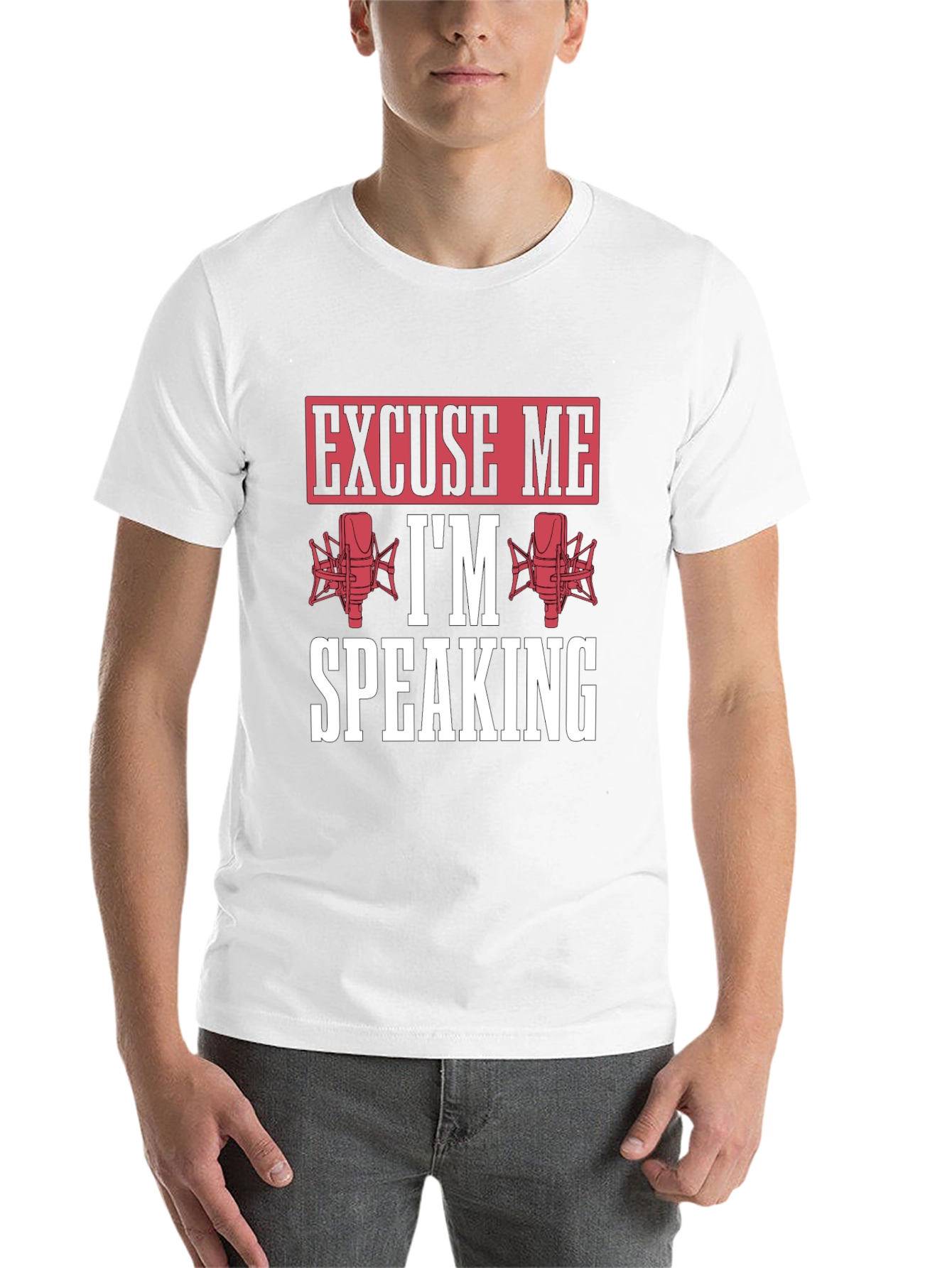 Black Excuse Me I'm Speaking Graphic T-Shirt view 14