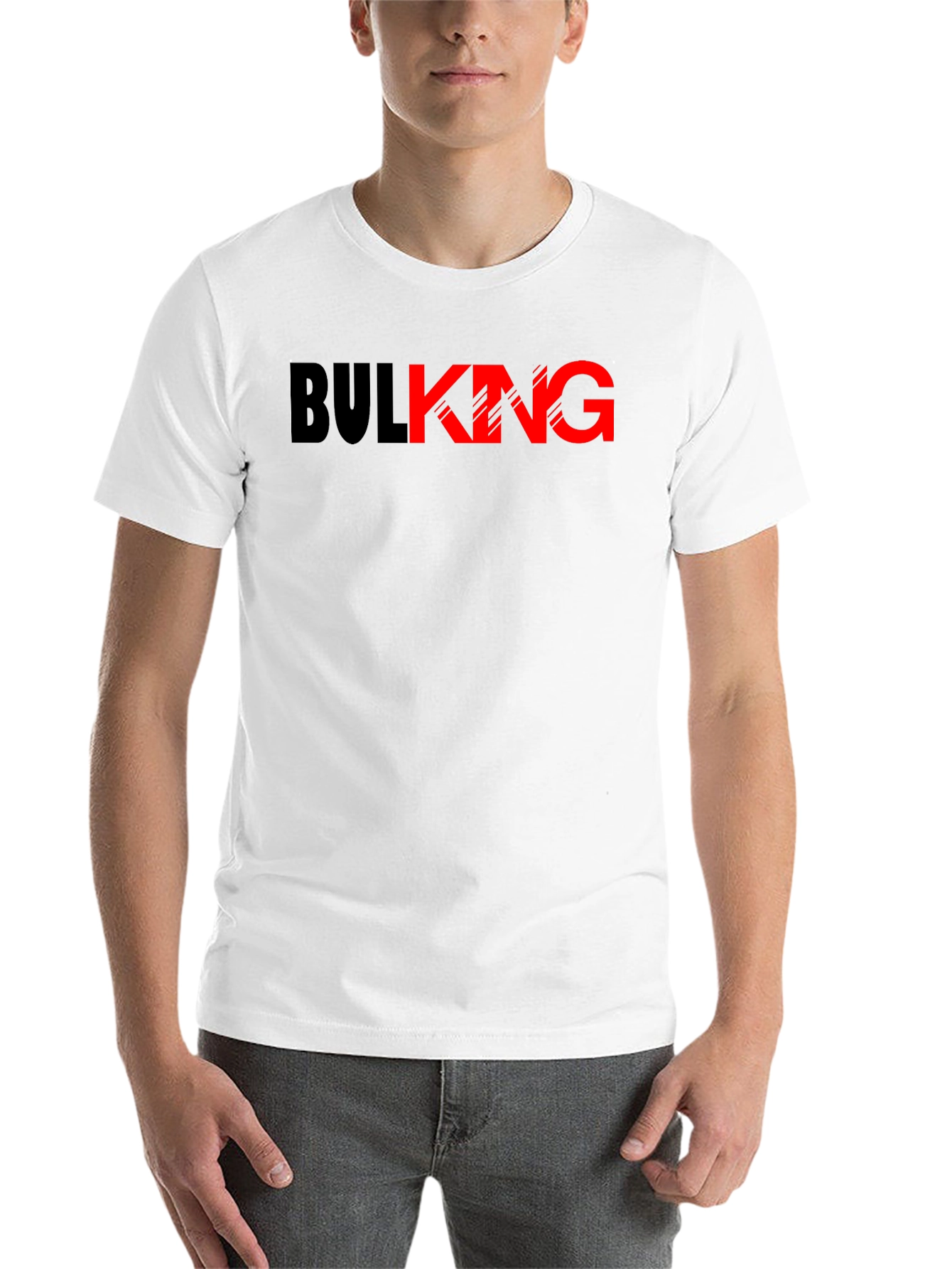 Black Bulking Graphic Tee - Black & Red view 14