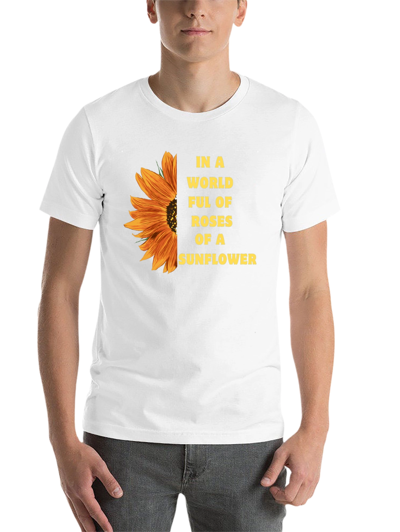 Black Sunflower T-Shirt - Be a Sunflower view 14