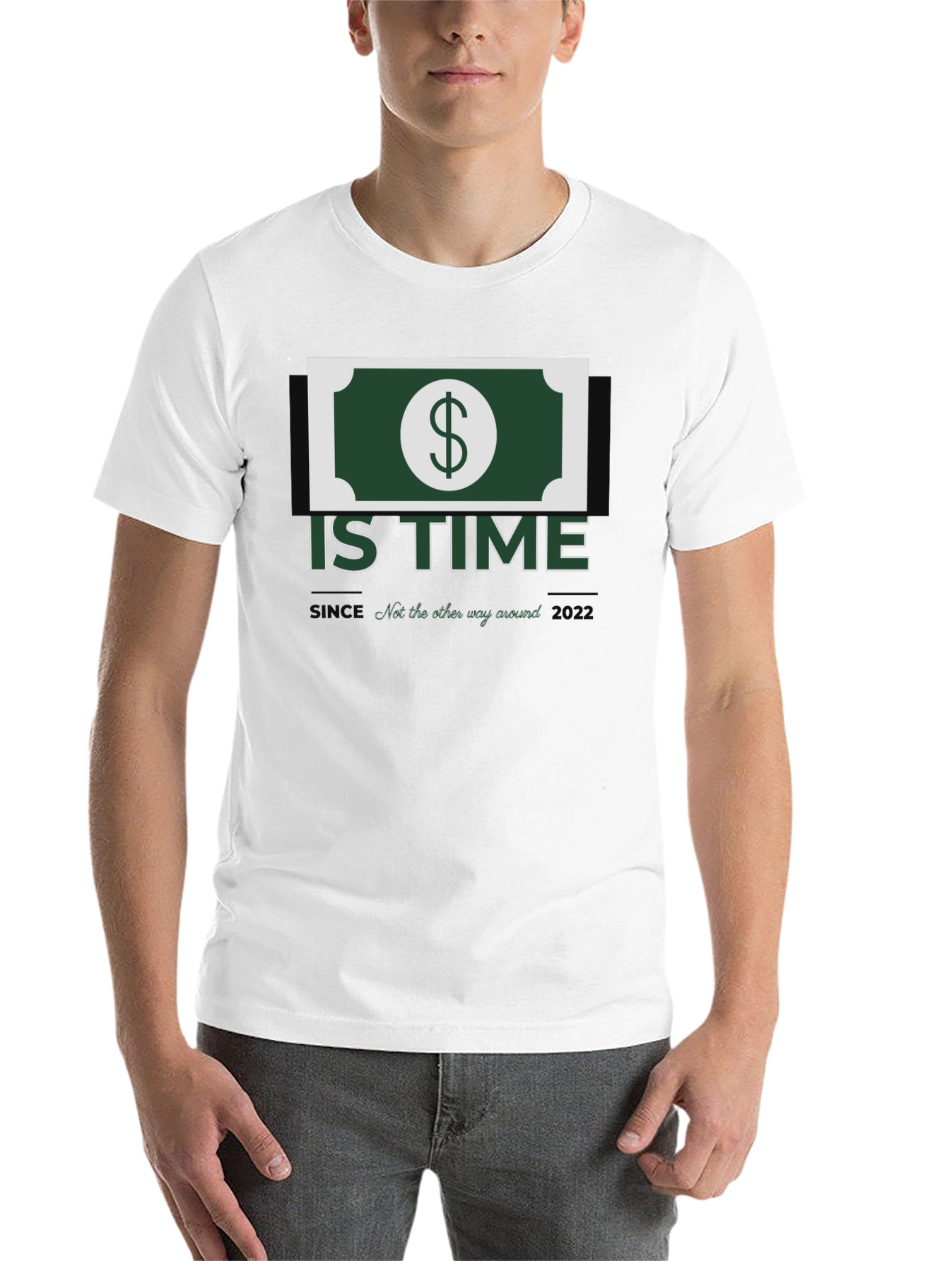 Black Money is Time Graphic Tee - Soft & Stylish view 14