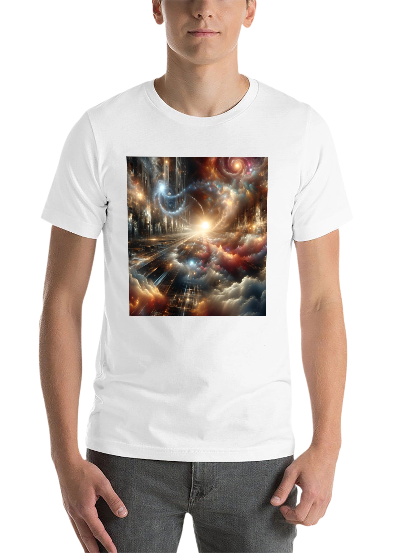 Black Nebula Dreamscape Graphic Tee view 14