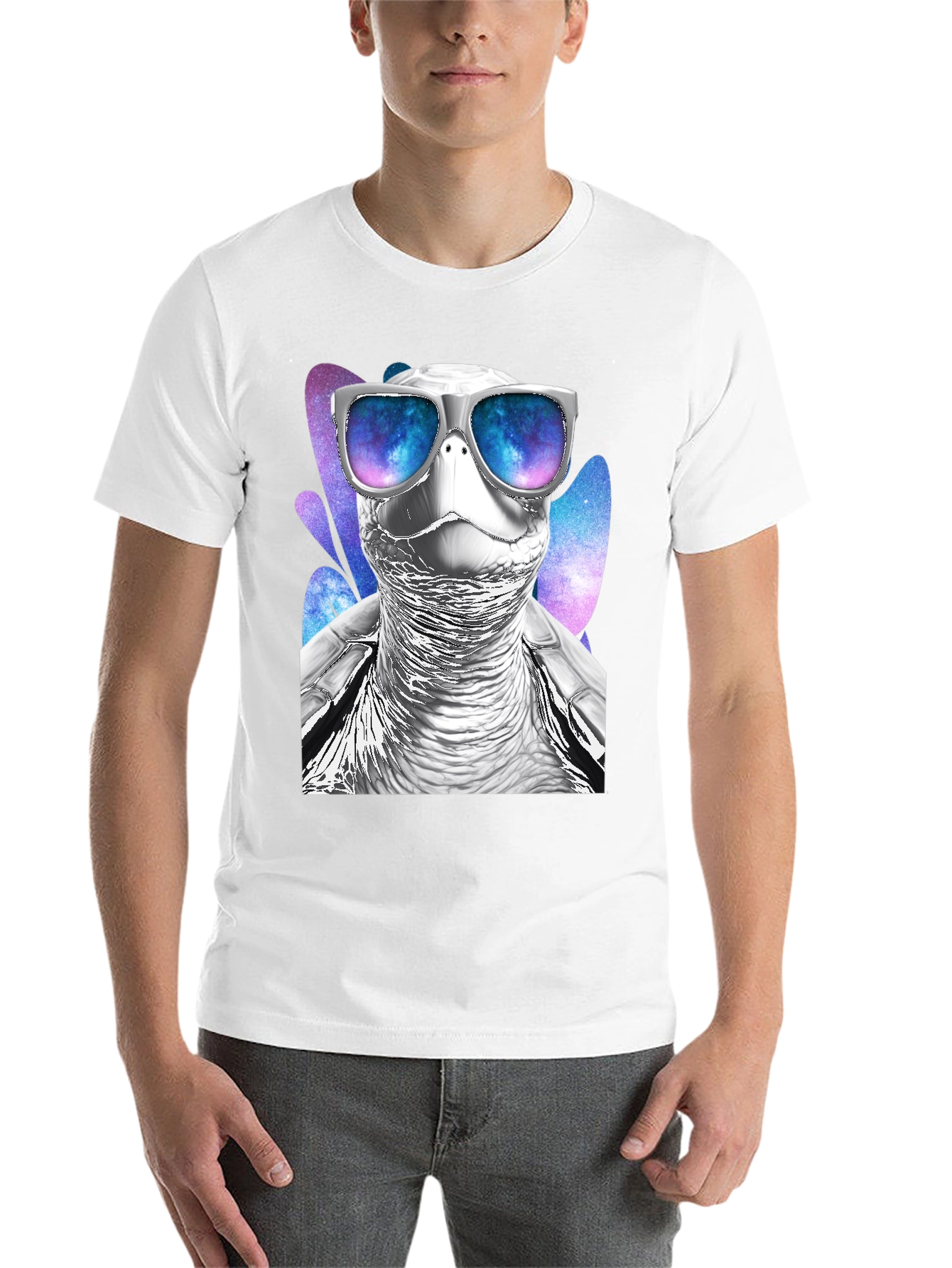 Black Cool Turtle Graphic T-Shirt view 14