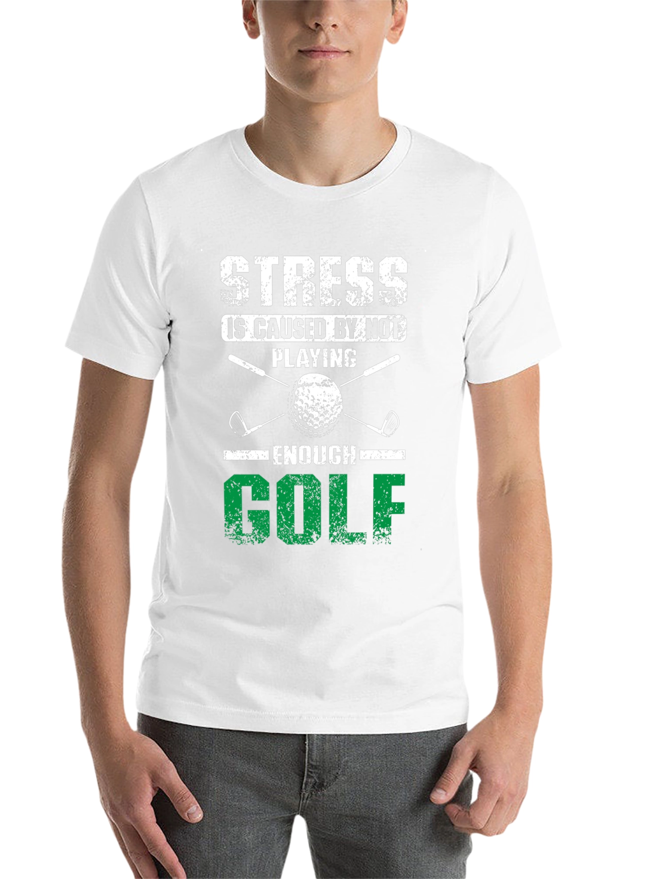 Black Stress Golf T-Shirt view 14