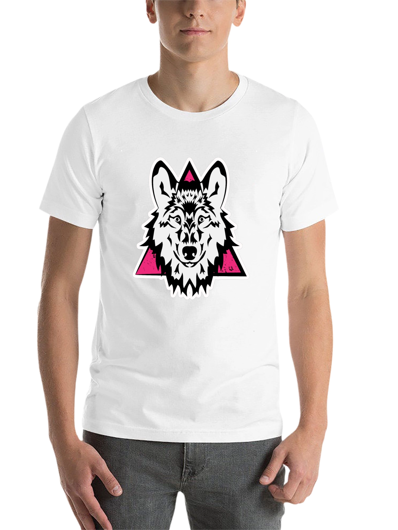 Black Wolf Graphic Tee - Black Cotton Blend view 14