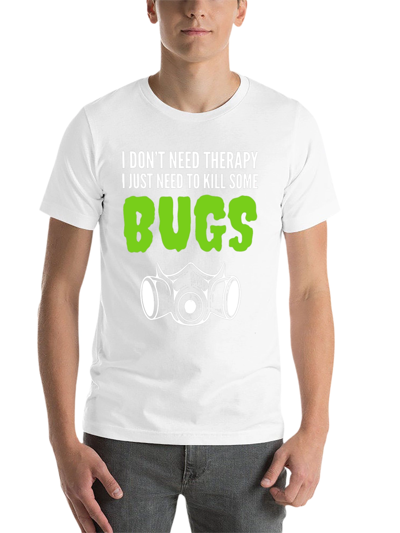 Black Funny Bug Killing T-Shirt view 14
