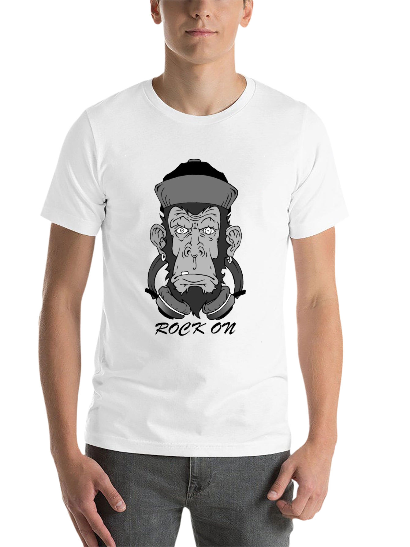 Rock On Monkey Graphic T-Shirt - 14