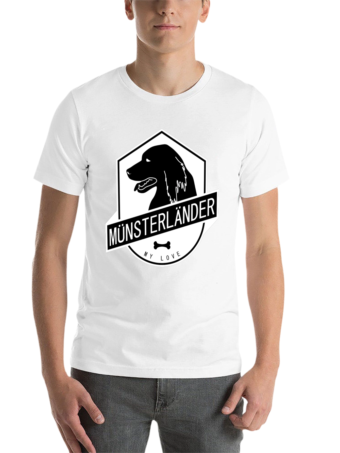 Black Münsterländer Dog T-Shirt - My Love Black Tee view 14