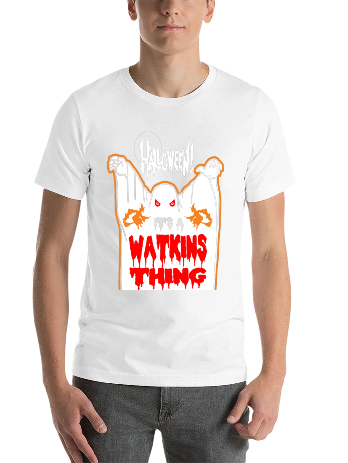 Black Halloween Watkins Thing T-Shirt view 14