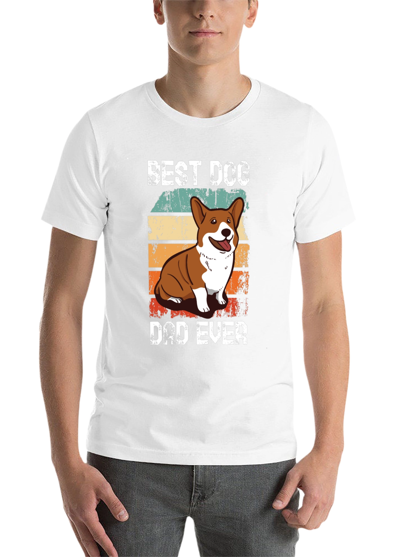 Black Best Dog Dad Ever T-Shirt view 14