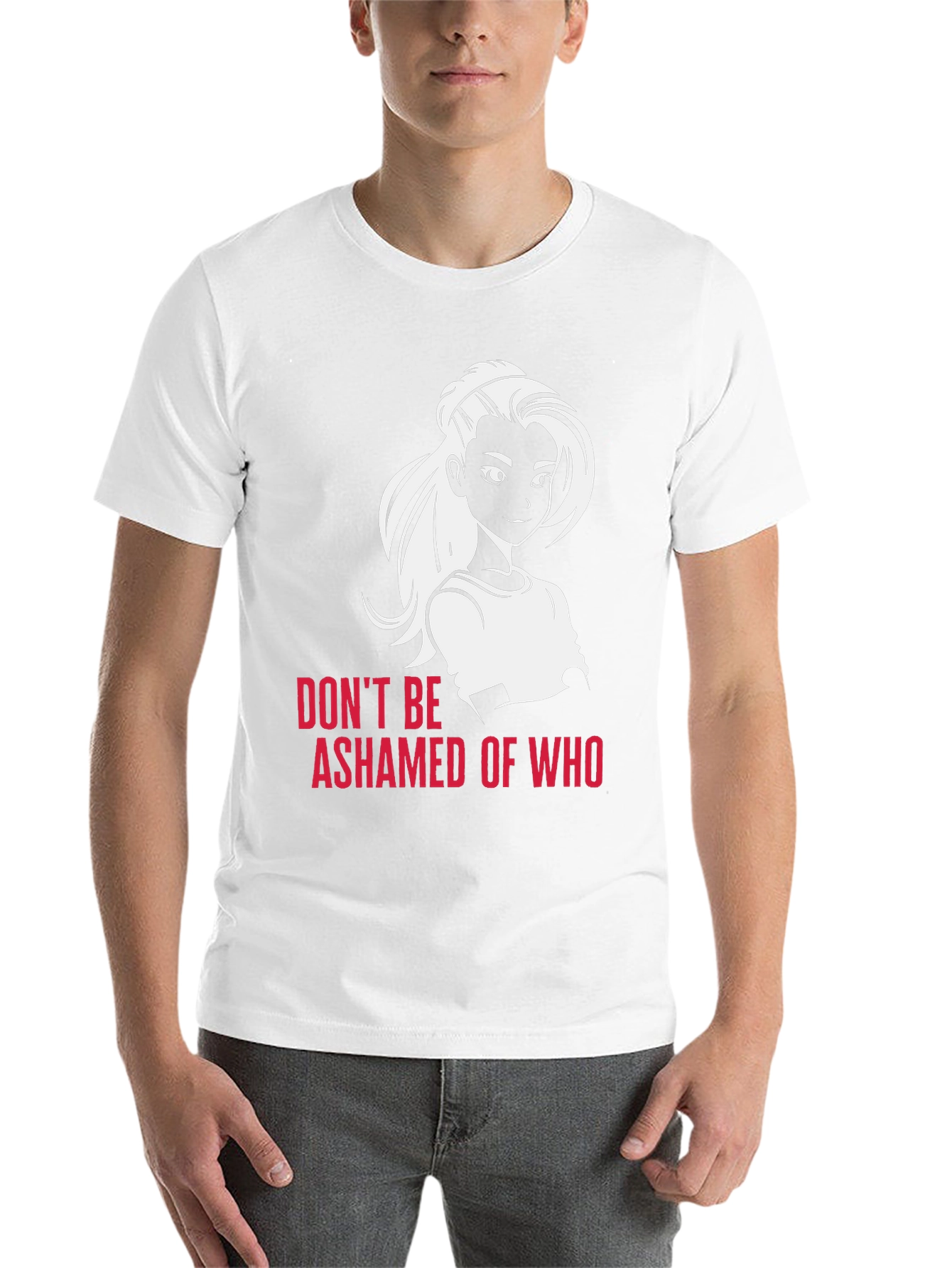 Black Empowering Graphic Tee: Don't Be Ashamed T-Shirt view 14