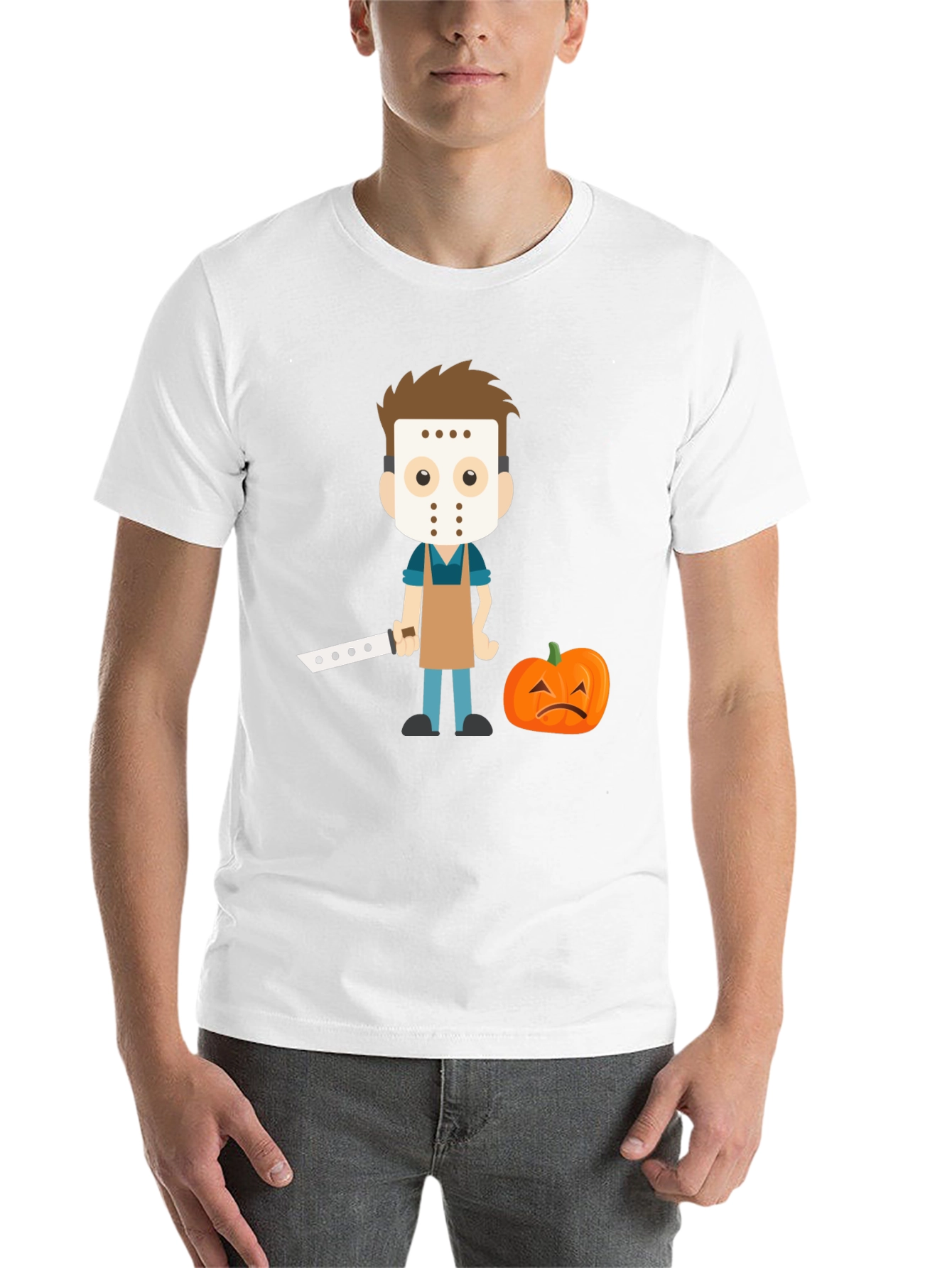 Black Halloween Cartoon Graphic Tee view 14