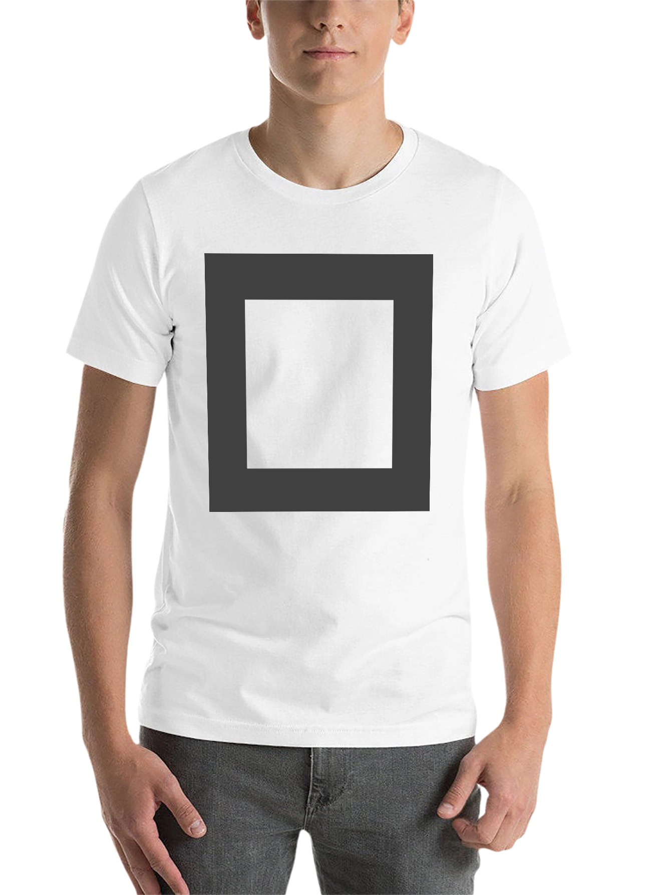 Black Men's Black Crew Neck Short Sleeve T-Shirt view 14