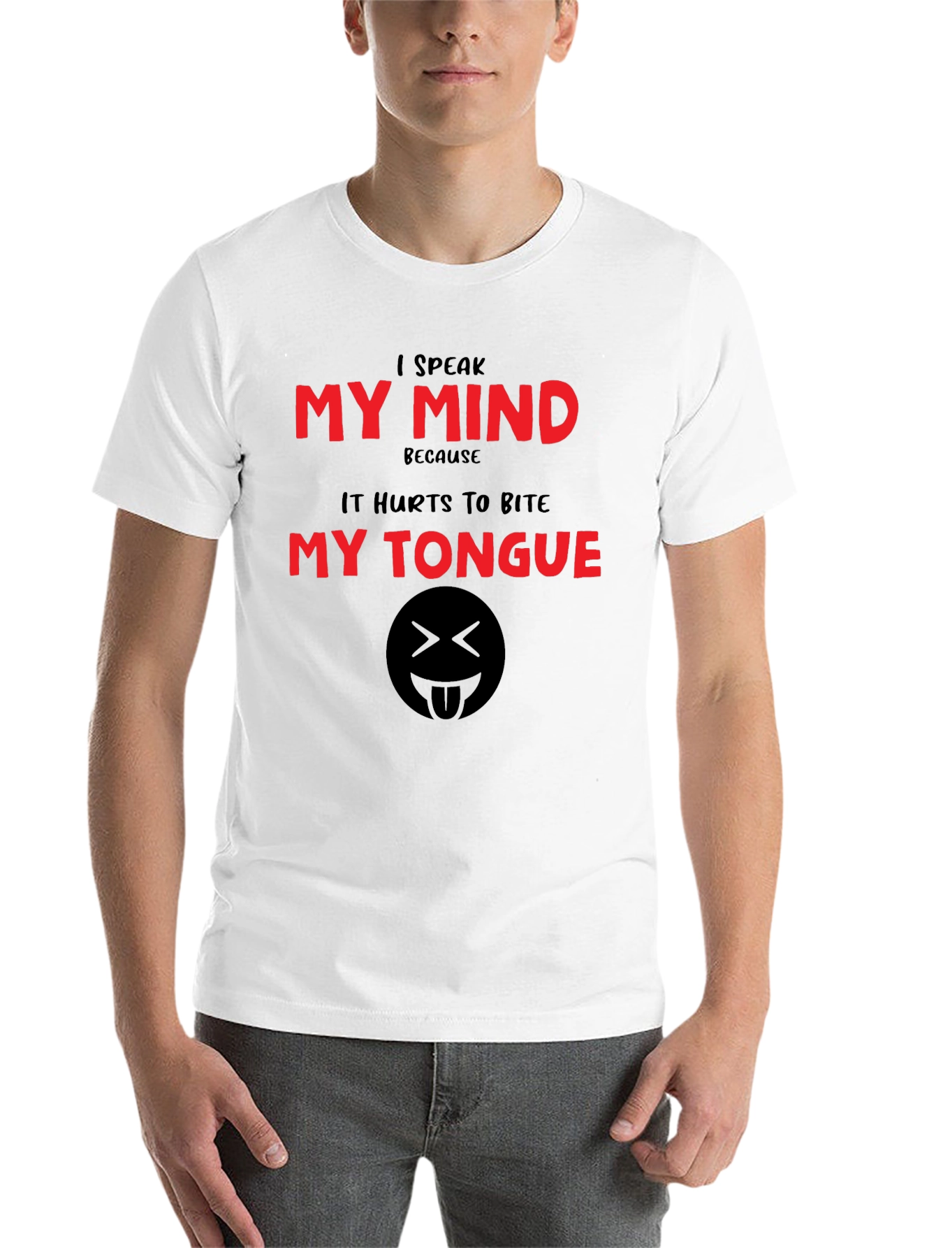Black Speak My Mind T-Shirt - Funny Graphic Tee view 14