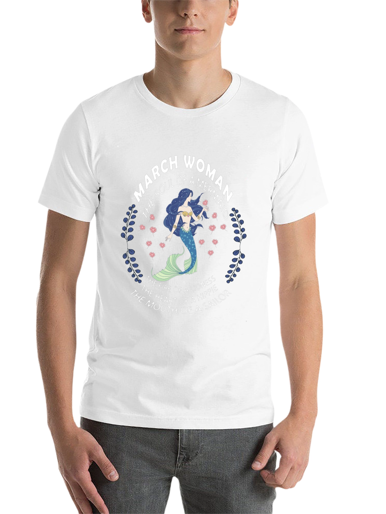 March Woman Mermaid T-Shirt - Soul of a Mermaid - 14