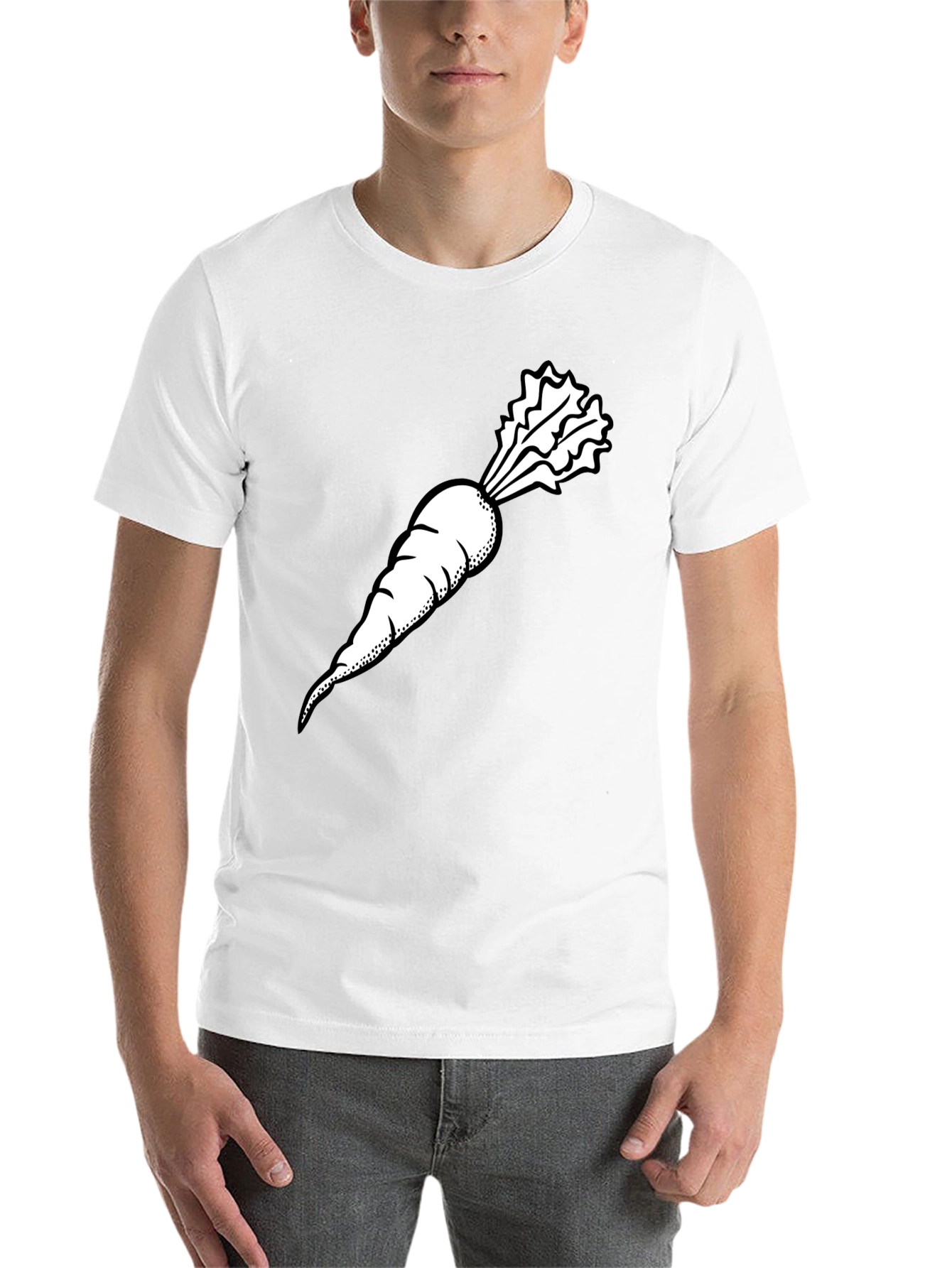 Black Carrot Graphic Tee - Black, Casual Style view 14
