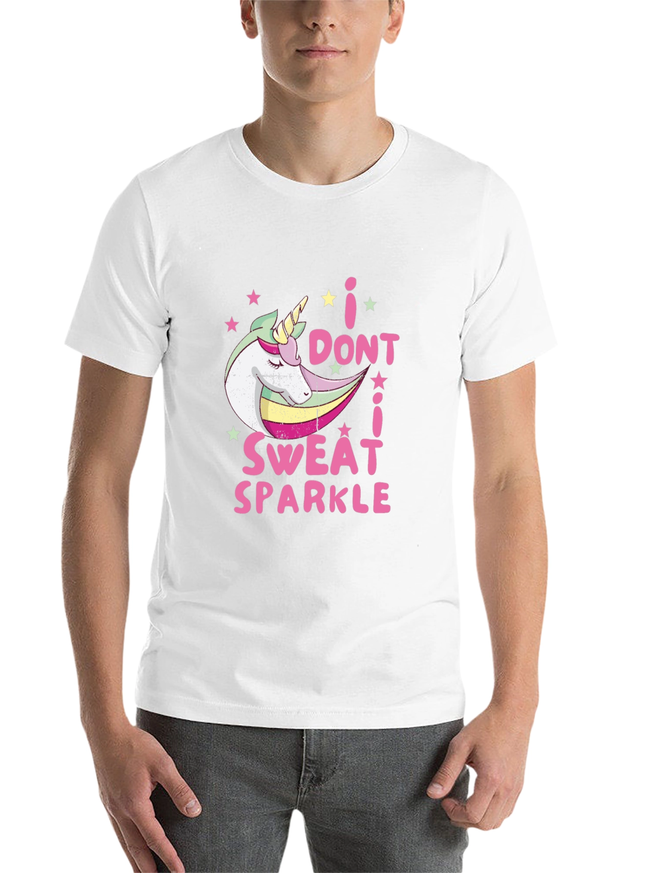 Black I Don't Sweat I Sparkle T-Shirt view 14