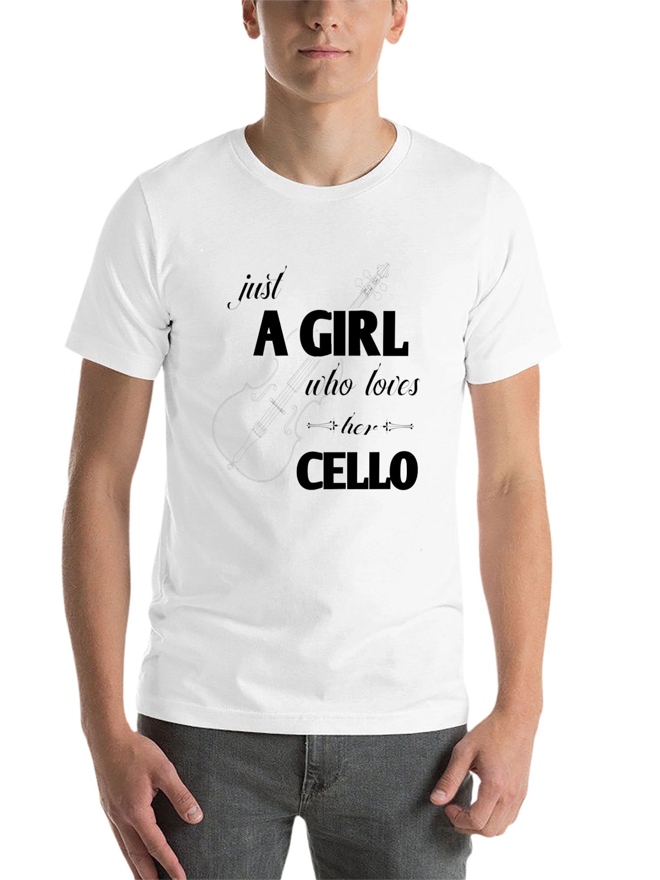 Cello Lover T-Shirt - Just A Girl Who Loves Her Cello - 14