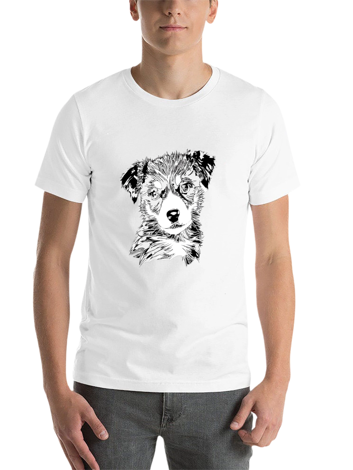 Black Dog Graphic Black T-Shirt view 14