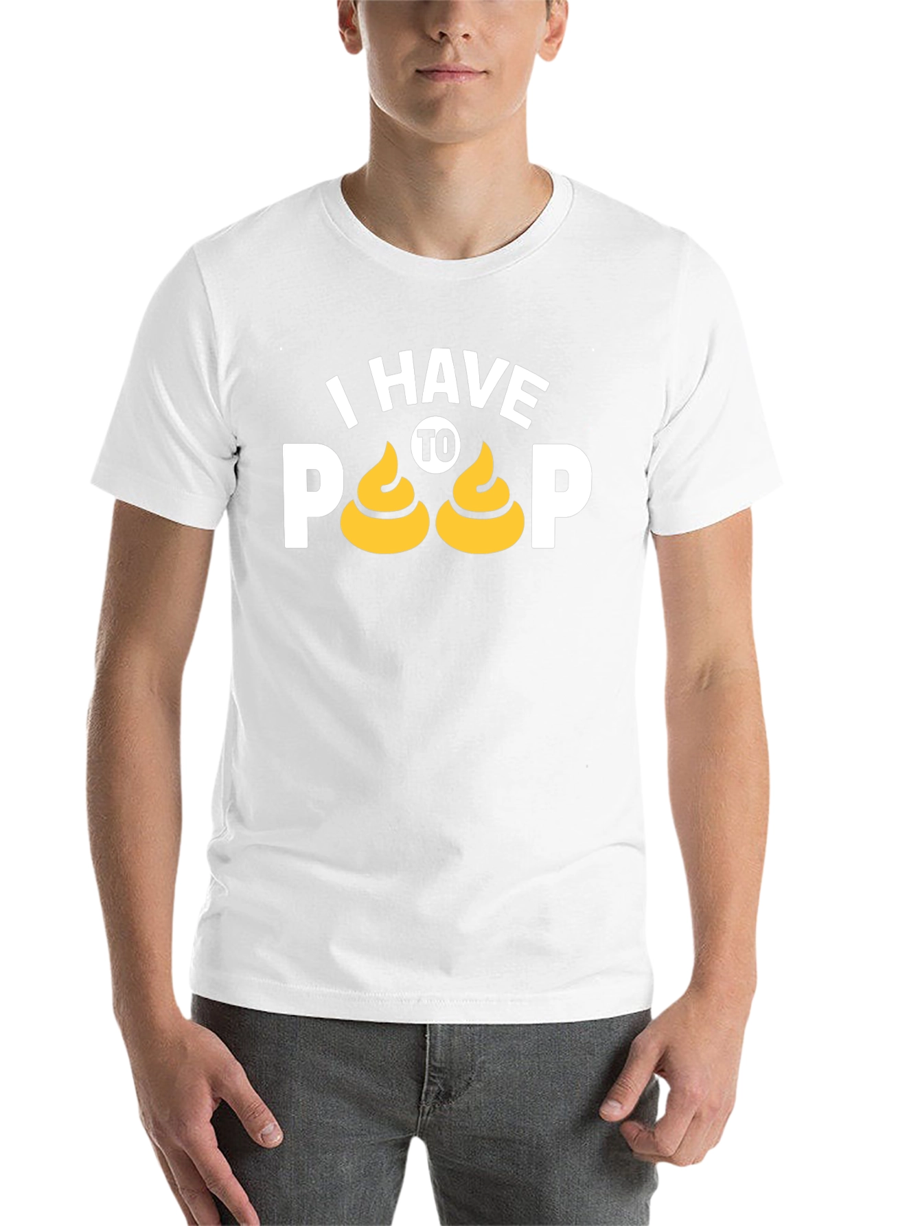Black I Have To Poop T-Shirt Funny Graphic Tee view 14