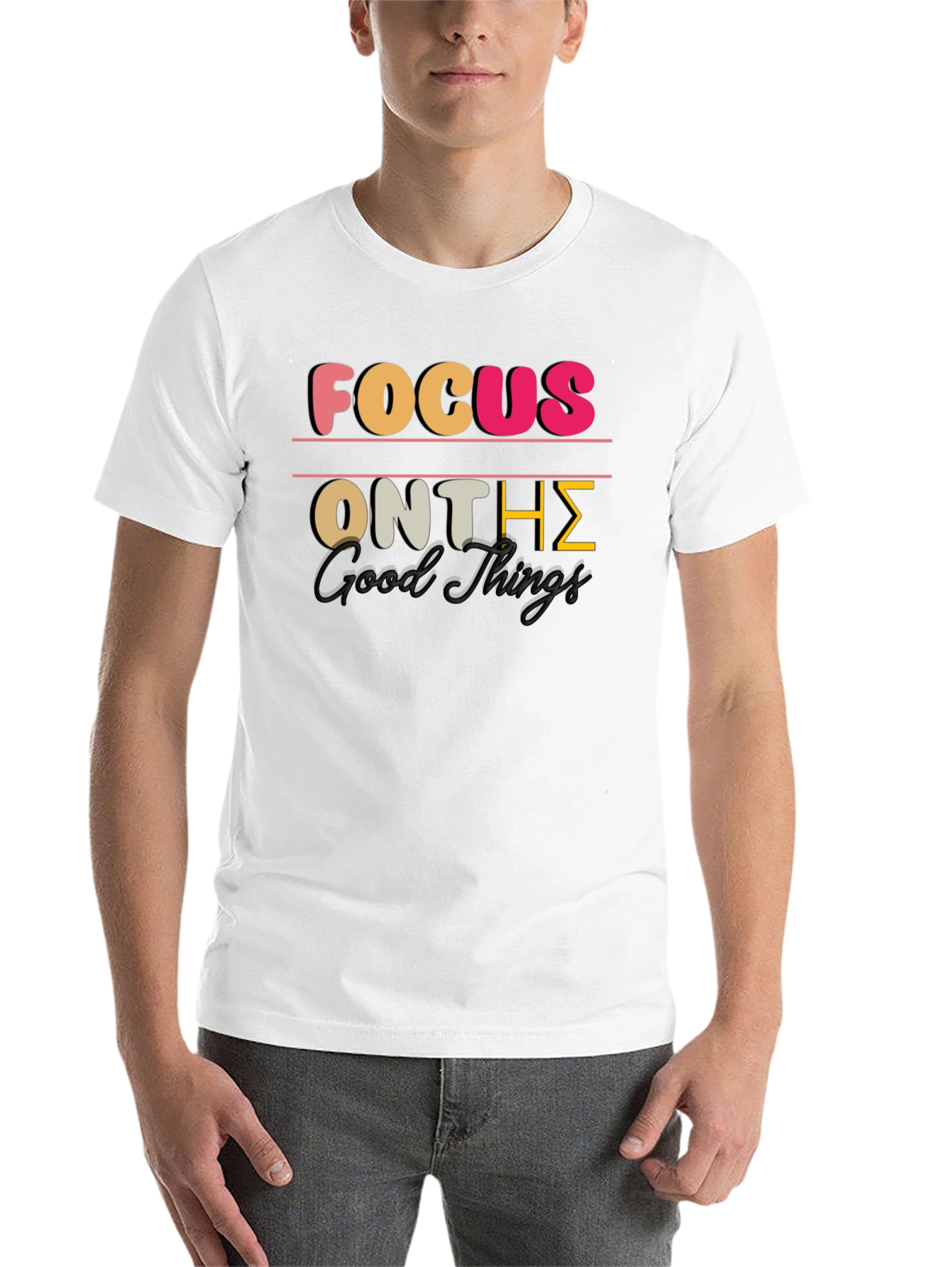 Black Focus on the Good Things Graphic Tee view 14