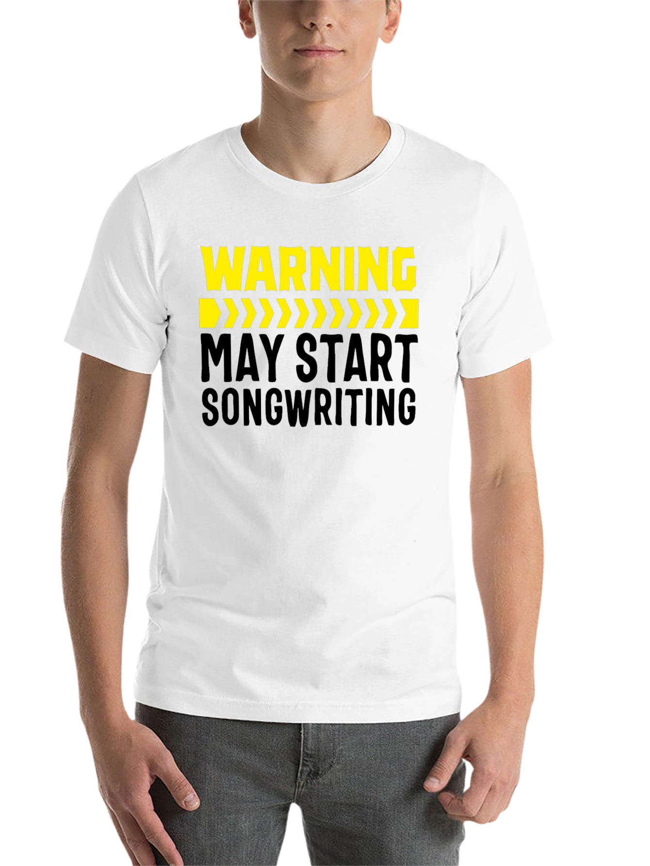 Black Warning May Start Songwriting Black T-Shirt view 14