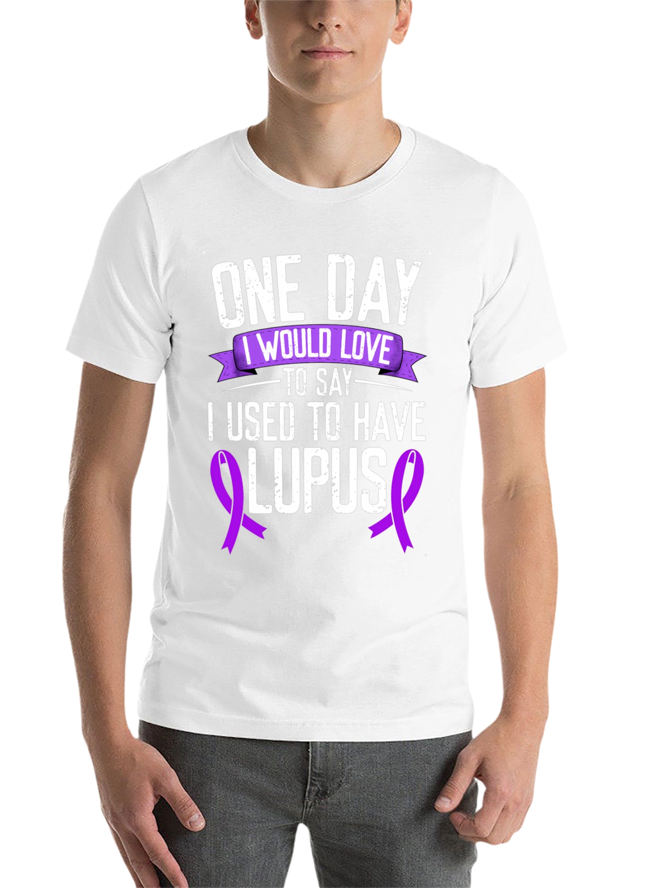 Black One Day I Would Love to Say I Used to Have Lupus T-Shirt view 14