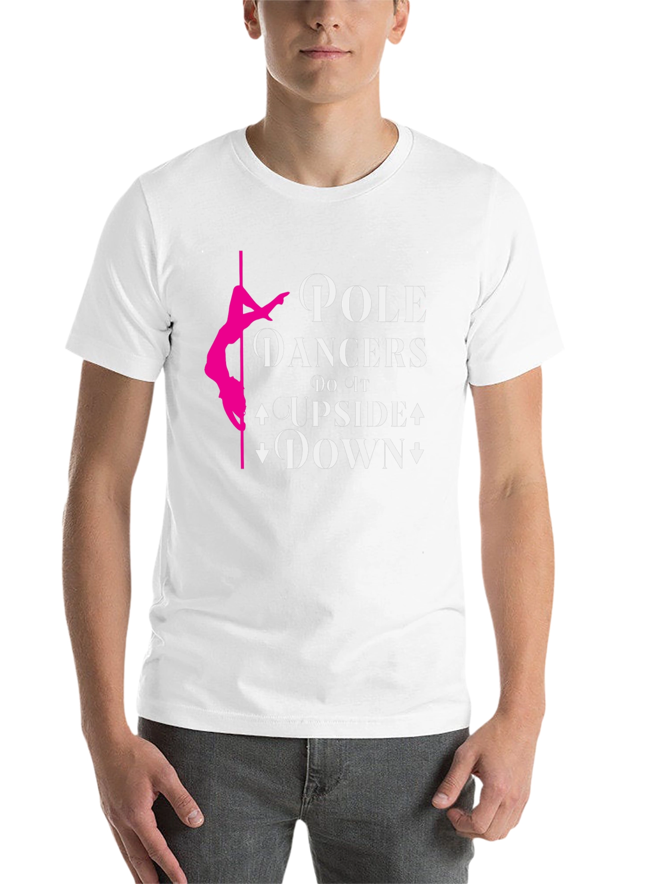 Black Pole Dancer T-Shirt: Upside Down Fun! view 14