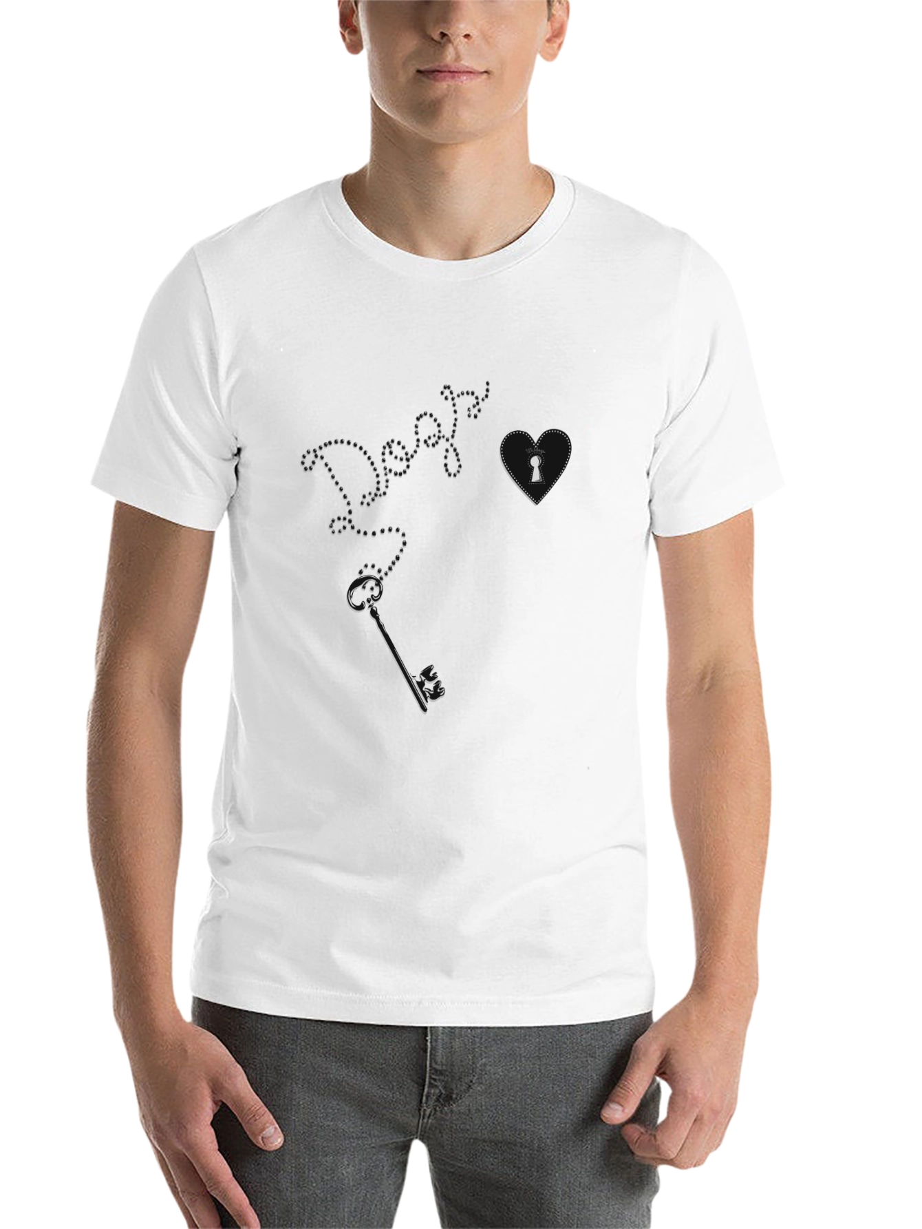 Black Dogs are Key to My Heart Black T-Shirt view 14