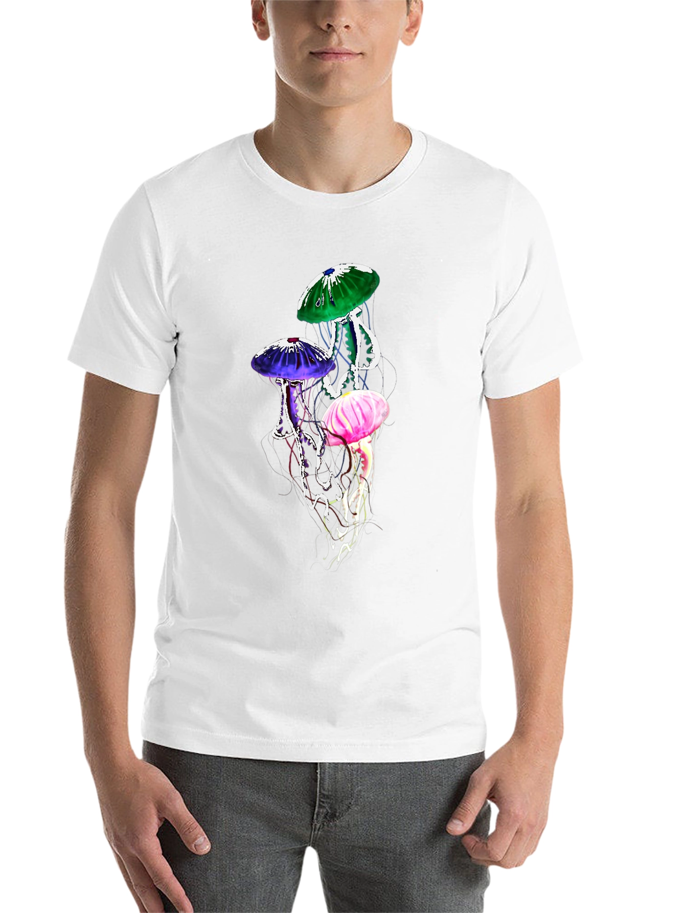 Black Jellyfish Graphic Tee - Unique Design view 14