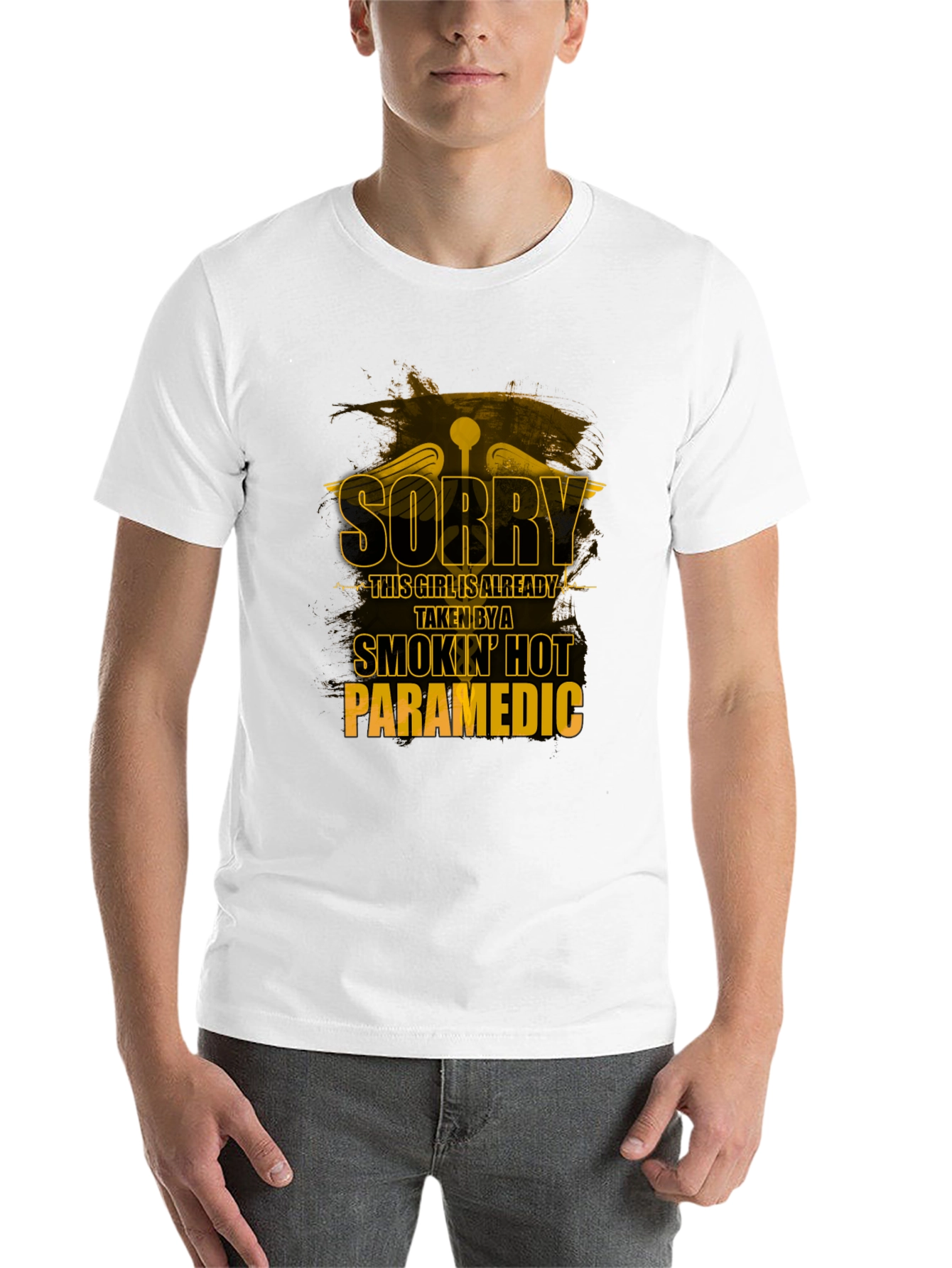 Black Smokin' Hot Paramedic T-Shirt - Funny Gift view 14