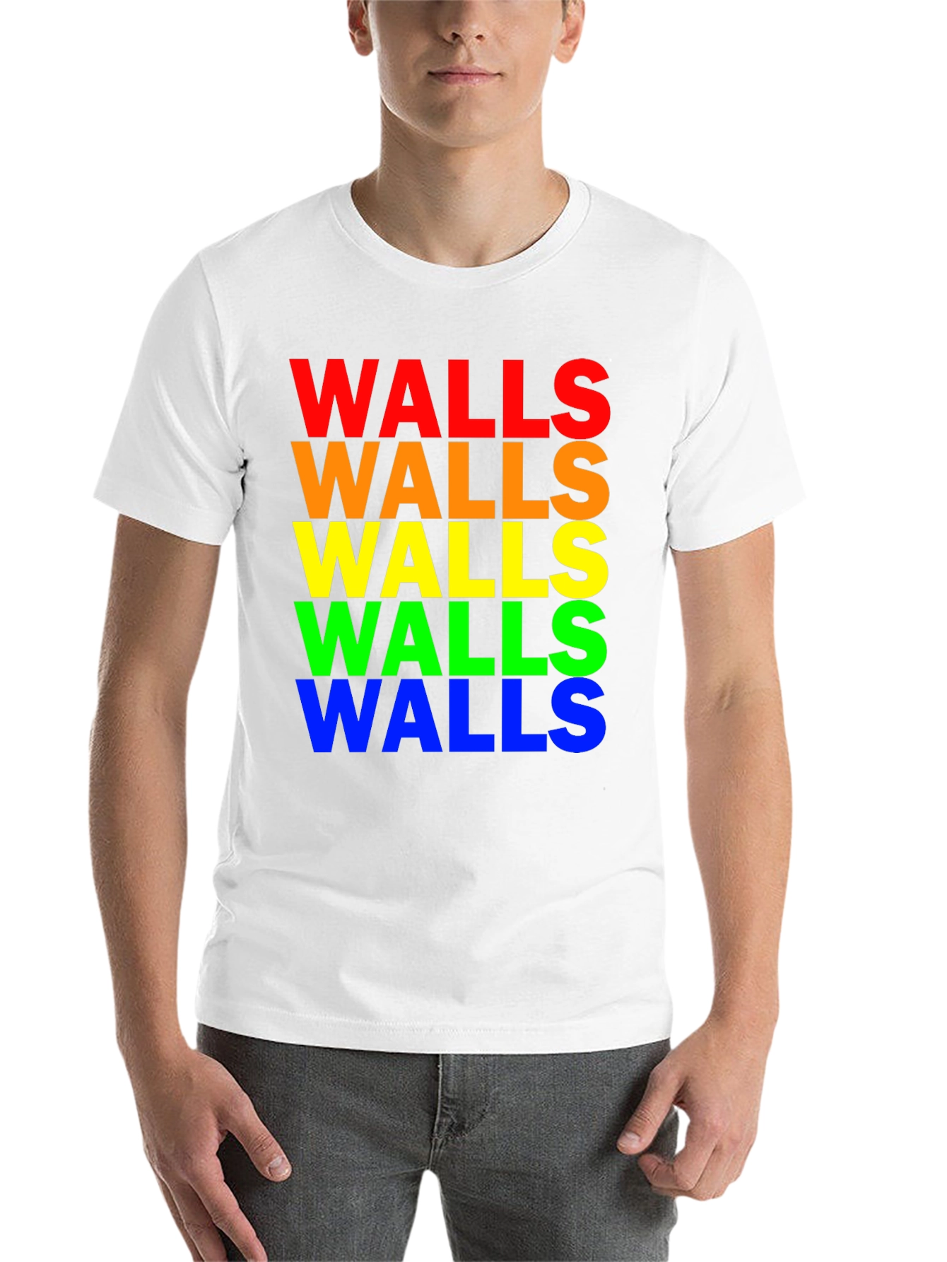 Black Rainbow "Walls" Graphic T-Shirt view 14