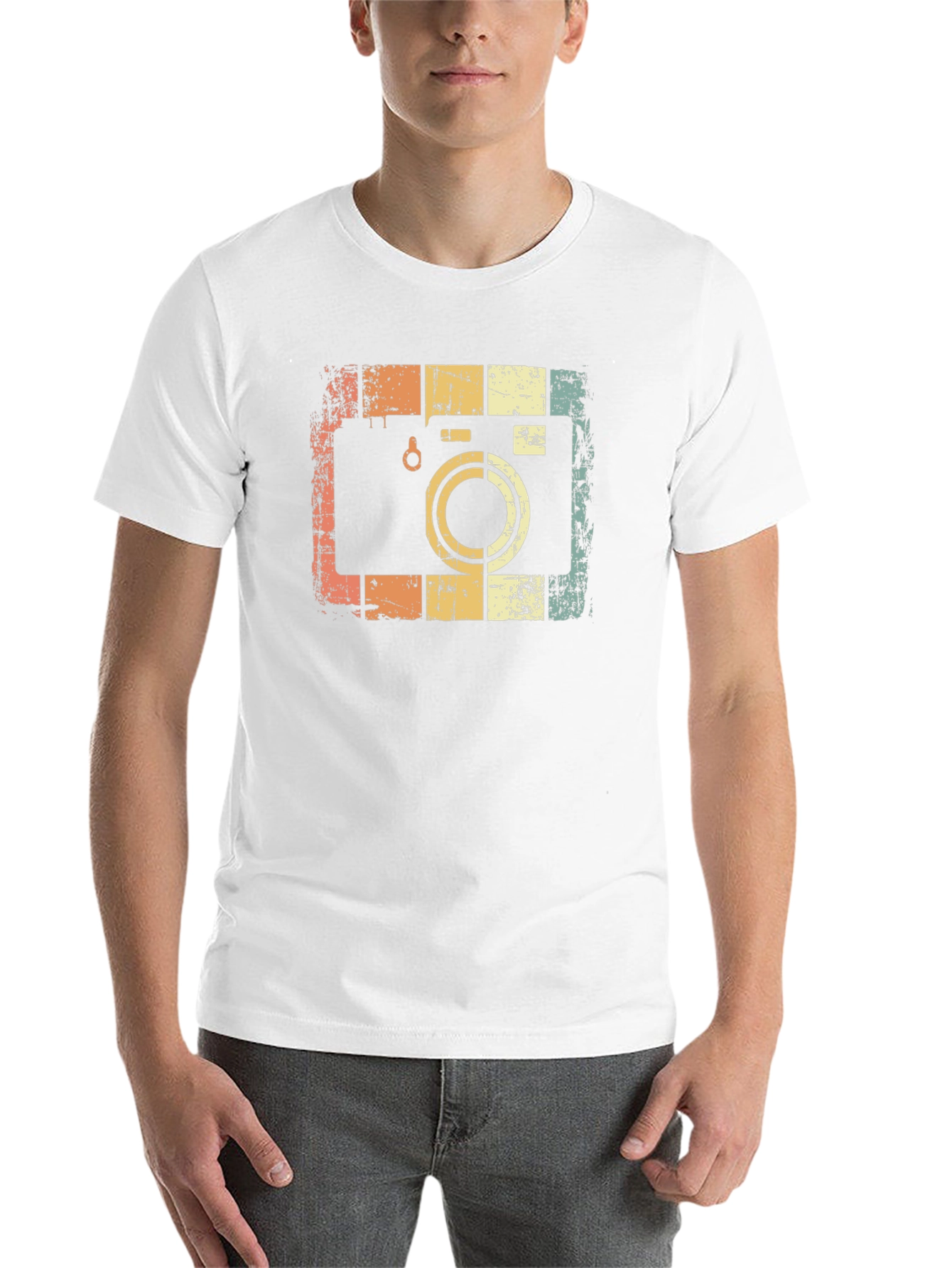 Black Retro Camera Graphic T-Shirt - Vintage Style Tee view 14