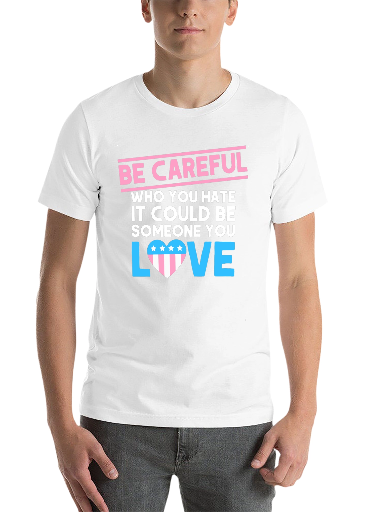 Be Careful Who You Hate Graphic Tee - 14