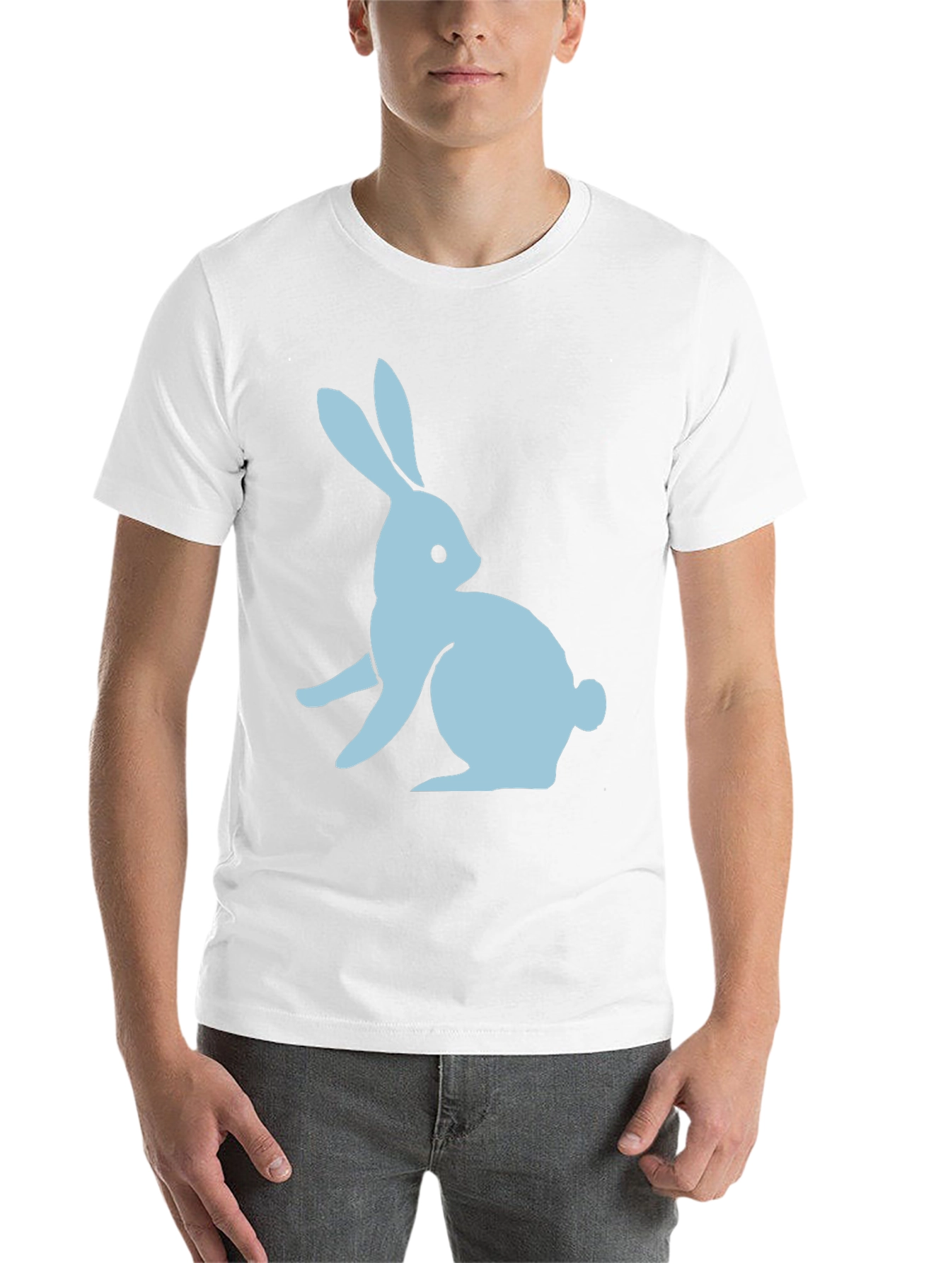 Black Bunny Graphic Tee - Soft Cotton Casual Wear view 14