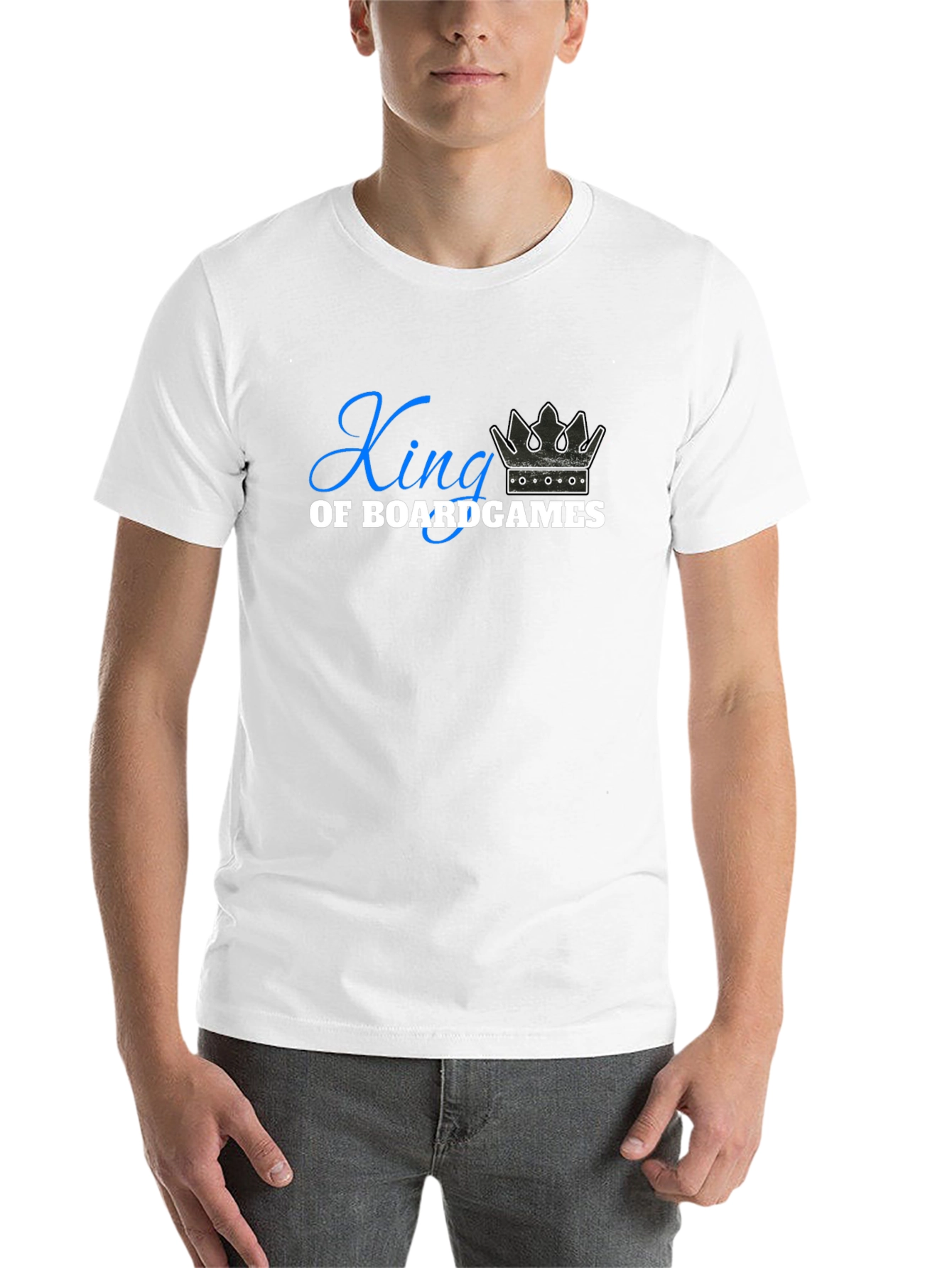 Black King of Boardgames Black T-Shirt view 14