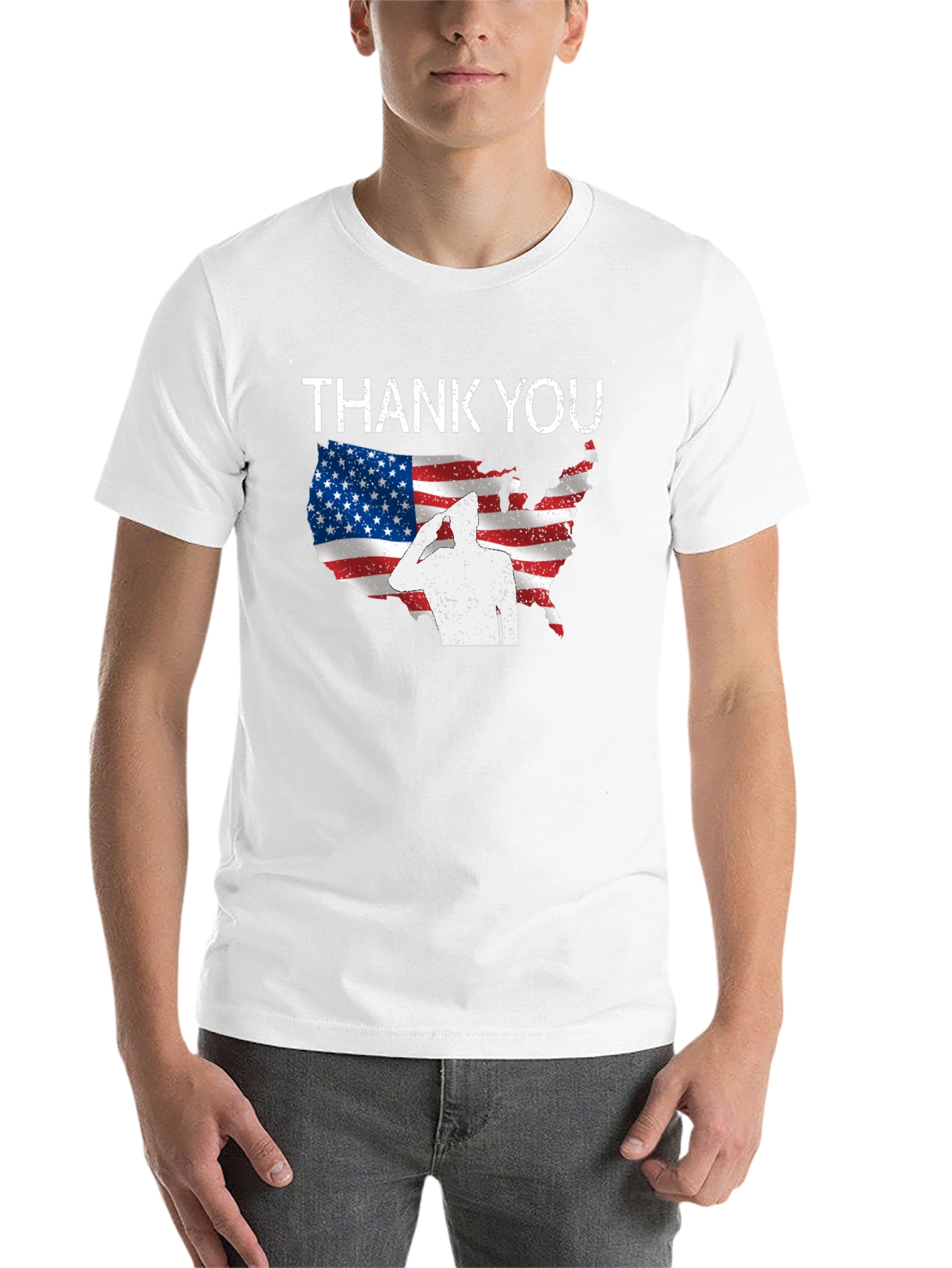 Thank You USA Flag Patriotic T-Shirt - 14