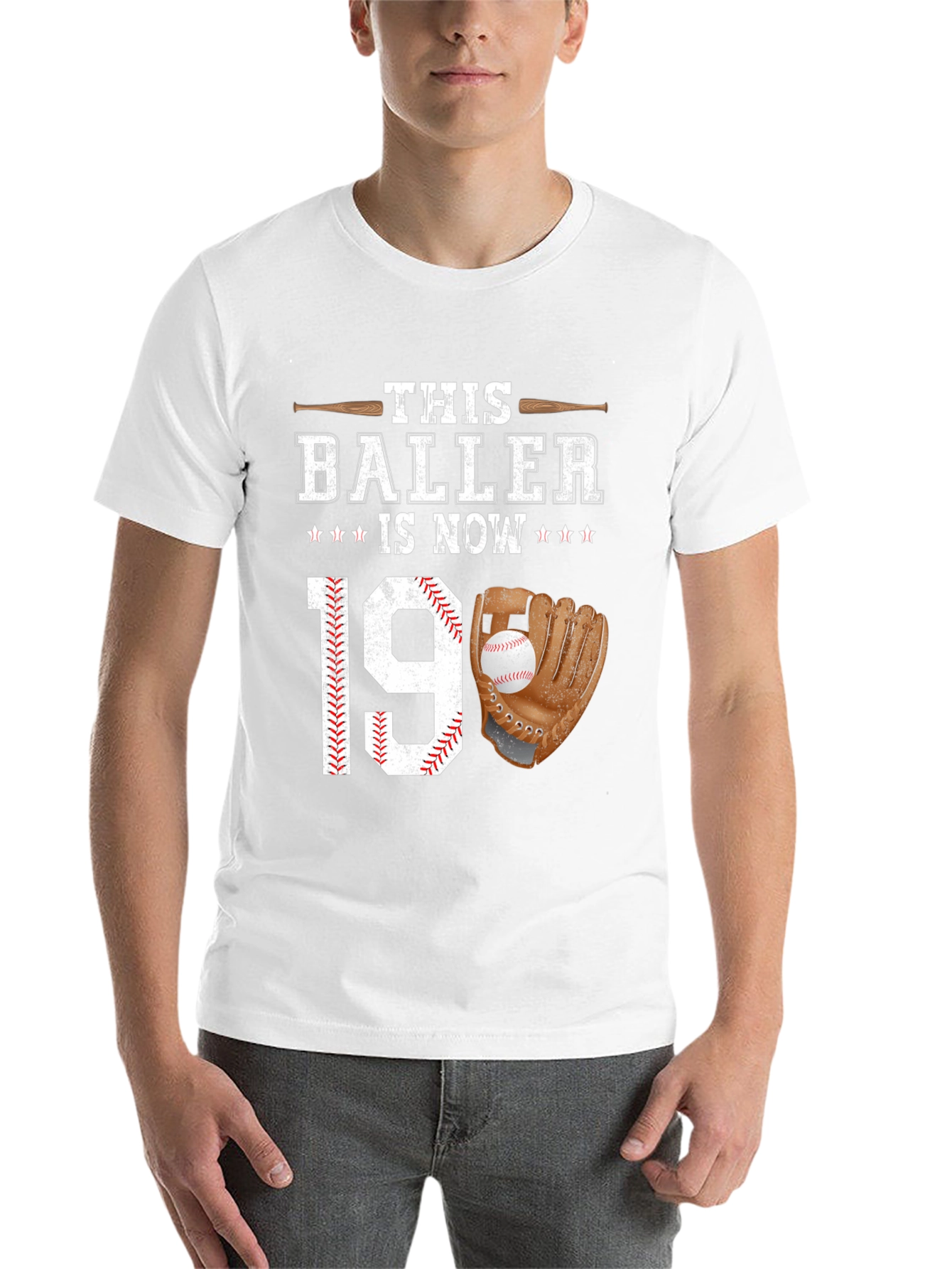 Black Baller 19th Birthday T-Shirt Baseball Lover view 14