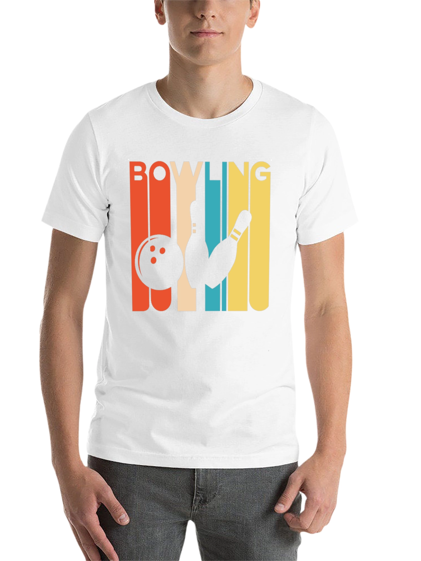 Black Retro Bowling T-Shirt - Vintage Style Graphic Tee view 14