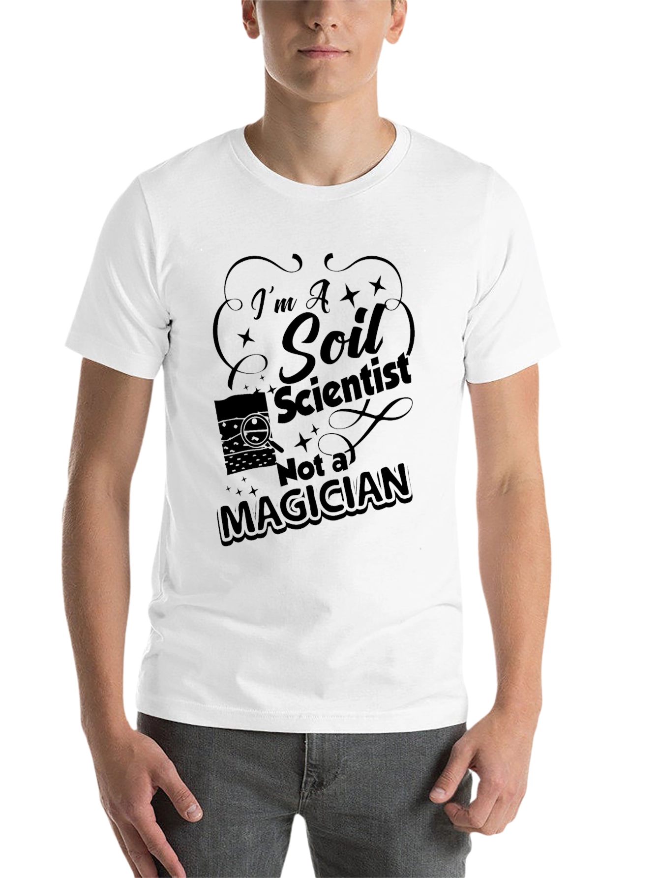 Black I'm a Soil Scientist T-Shirt view 14