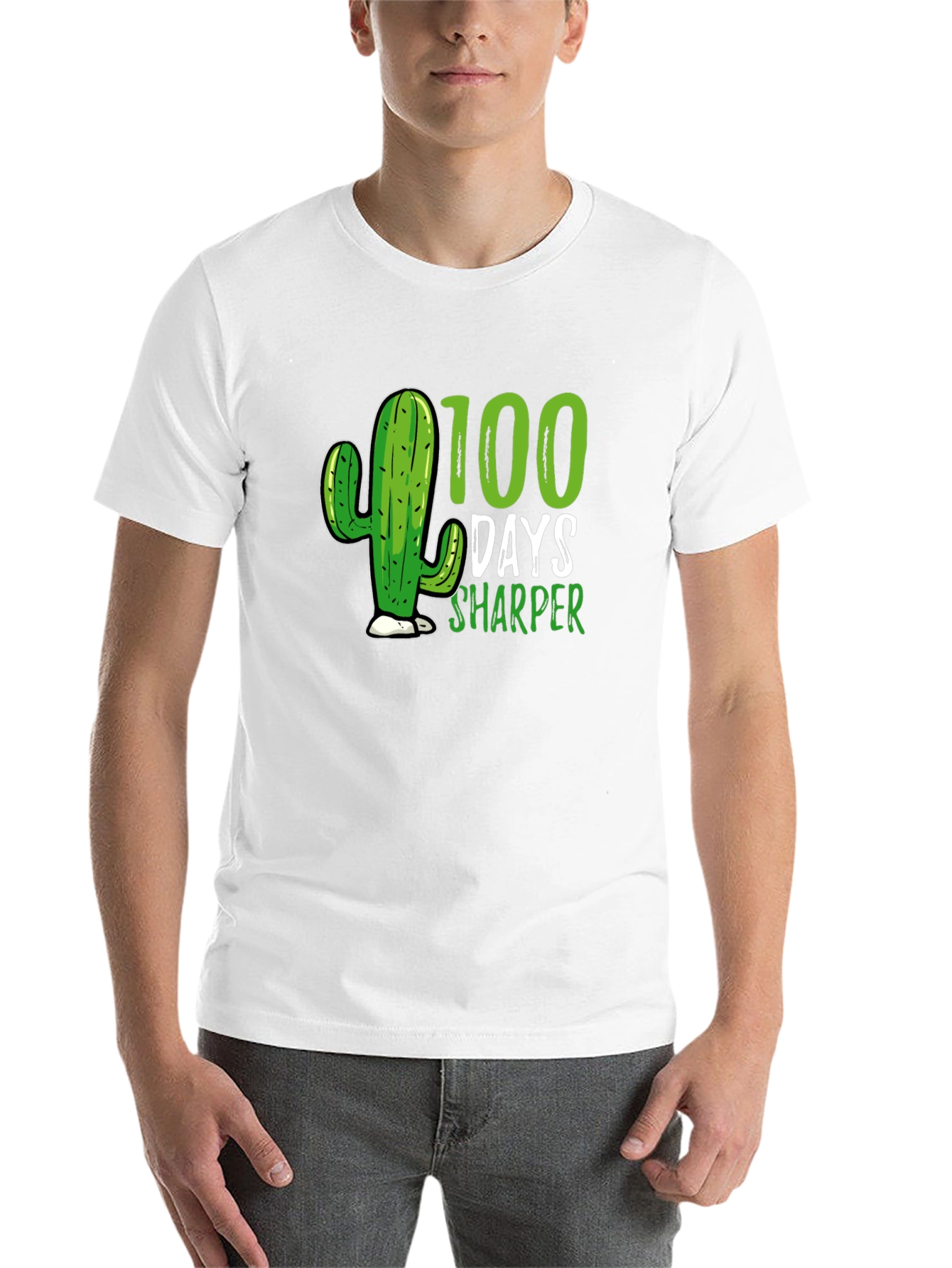 Black 100 Days Sharper Cactus T-Shirt view 14