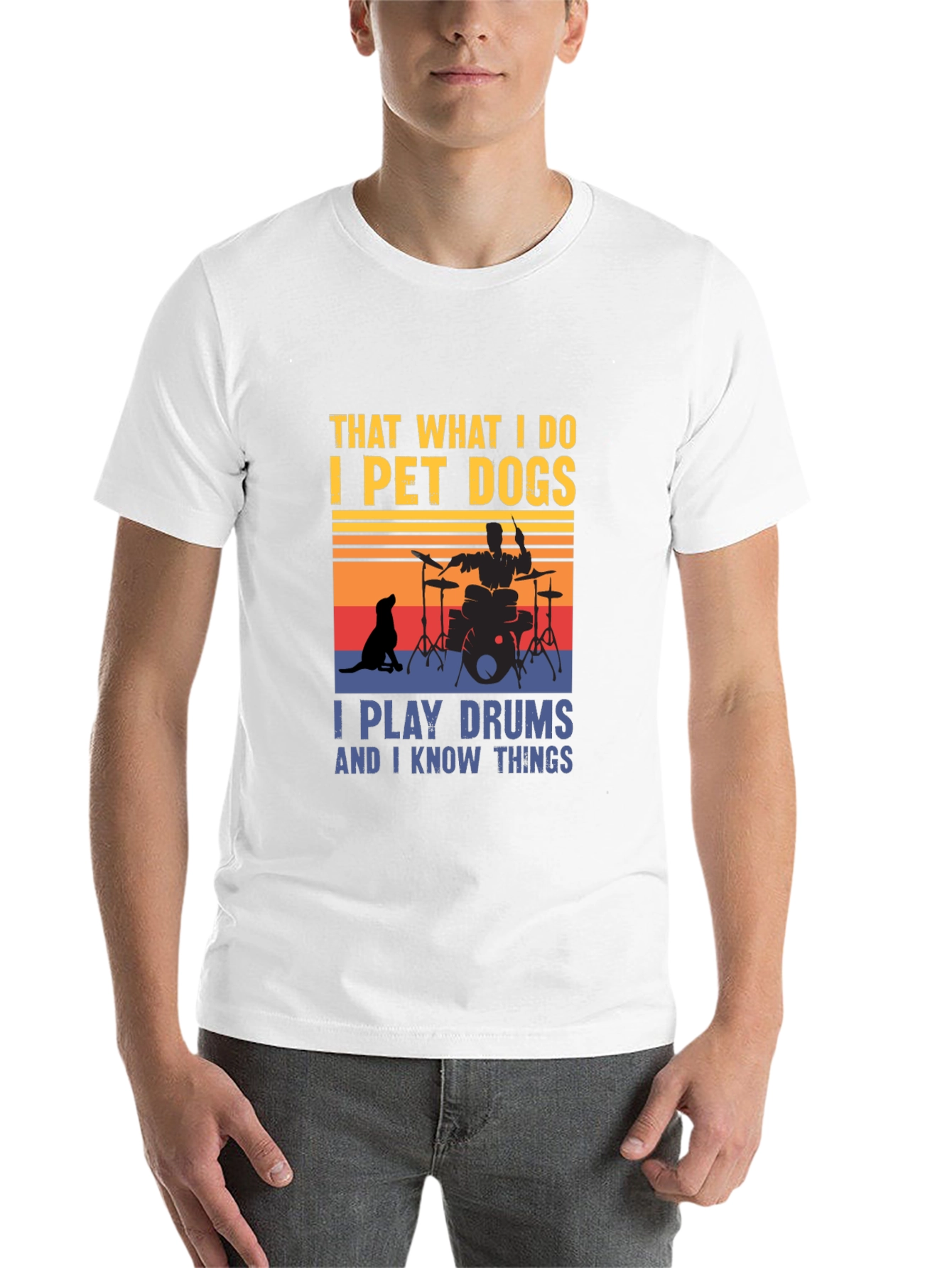 Black Pet Dogs & Drums T-Shirt view 14