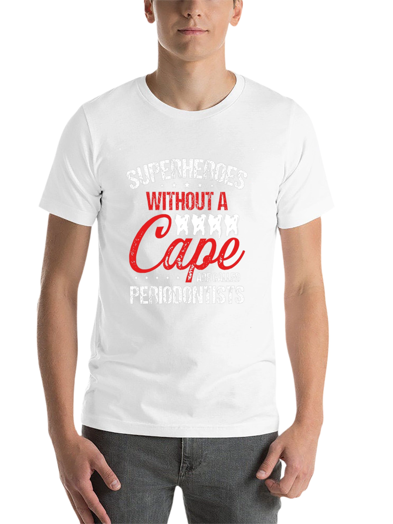 Black Superheroes Without A Cape Periodontist T-Shirt view 14