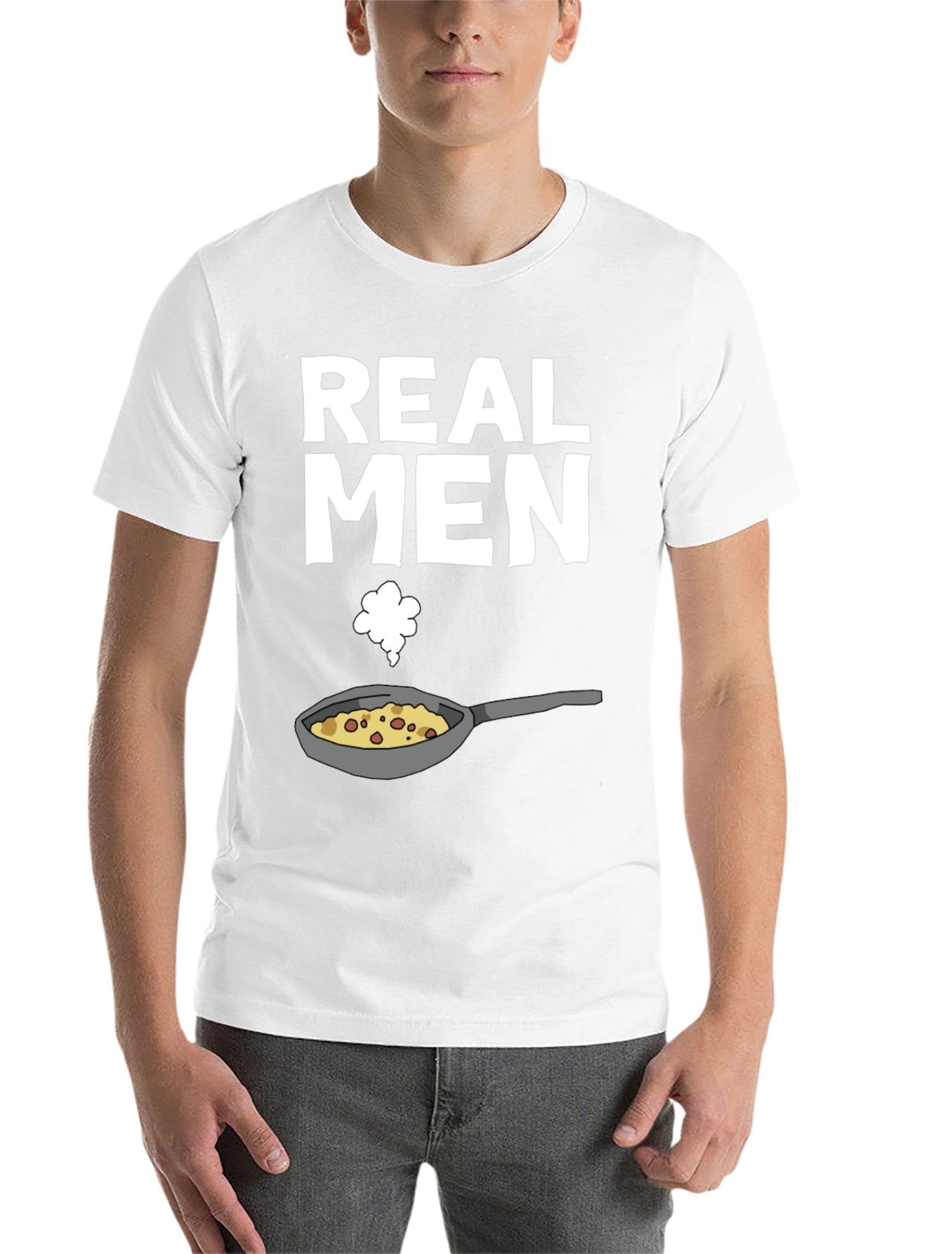Black Real Men Cook T-Shirt - Funny Culinary Graphic Tee view 14