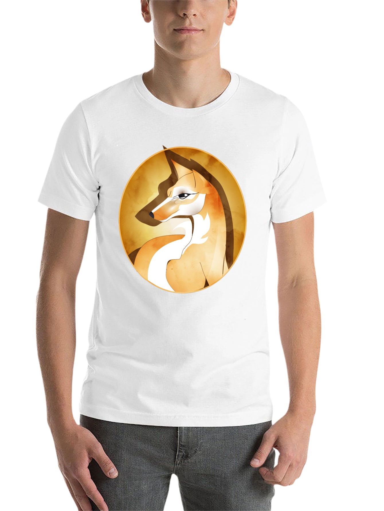 Black Fox Graphic Tee - Stylish Animal Print T-Shirt view 14