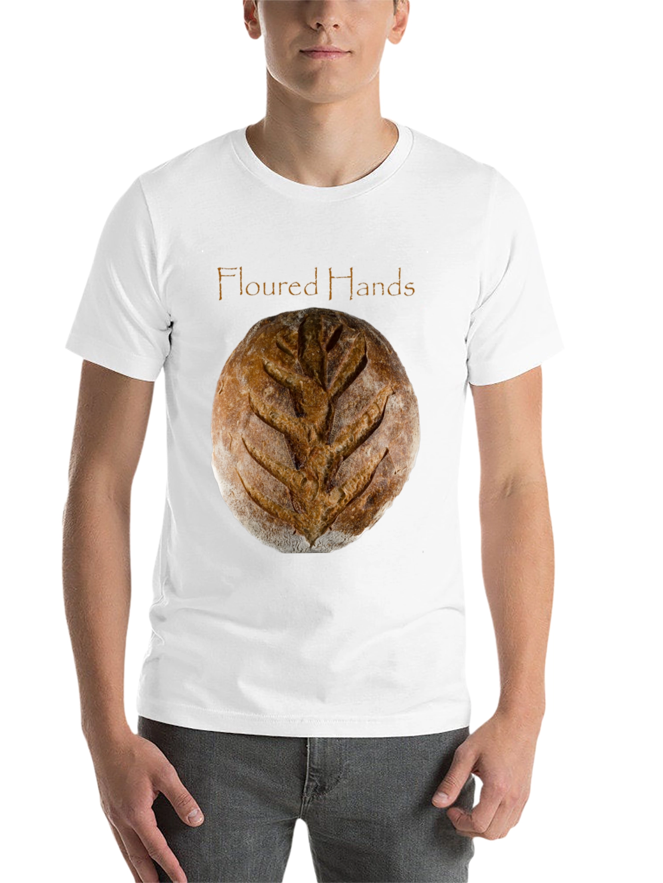 Black Floured Hands Bread T-Shirt view 14