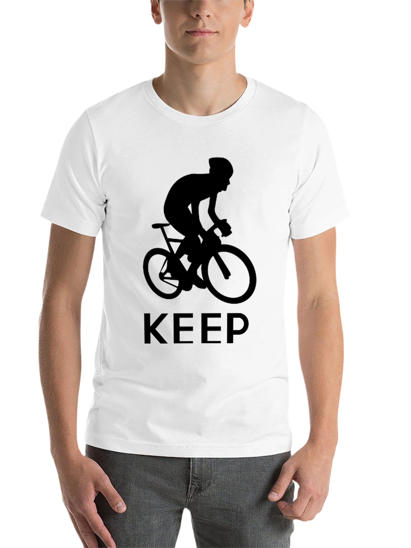 Black Keep Cycling Black T-Shirt view 14