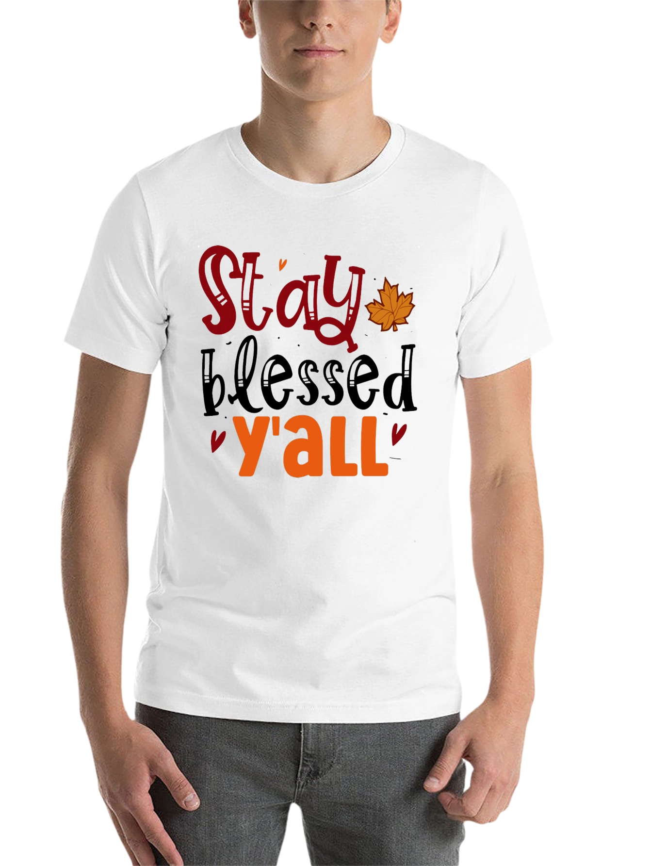Black Stay Blessed Y'all Graphic Tee view 14