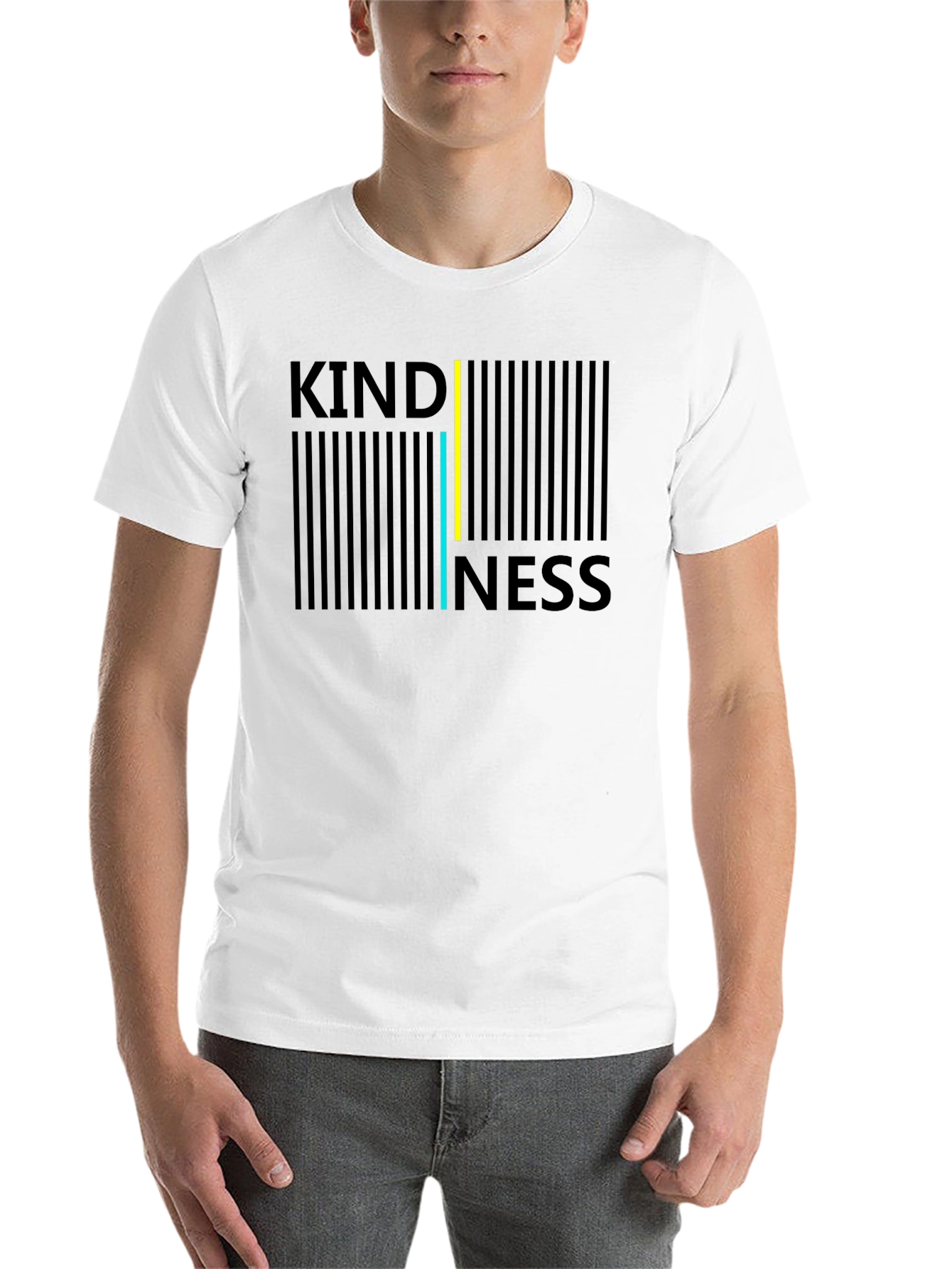 Black Kindness Barcode T-Shirt view 14