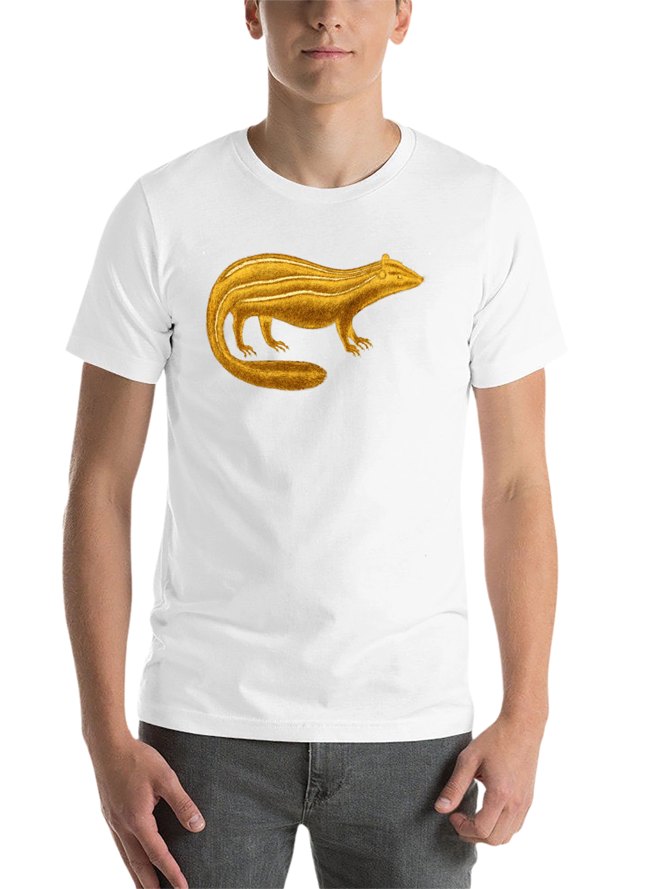 Black Golden Bandicoot Graphic Tee - Unisex Black T-Shirt view 14
