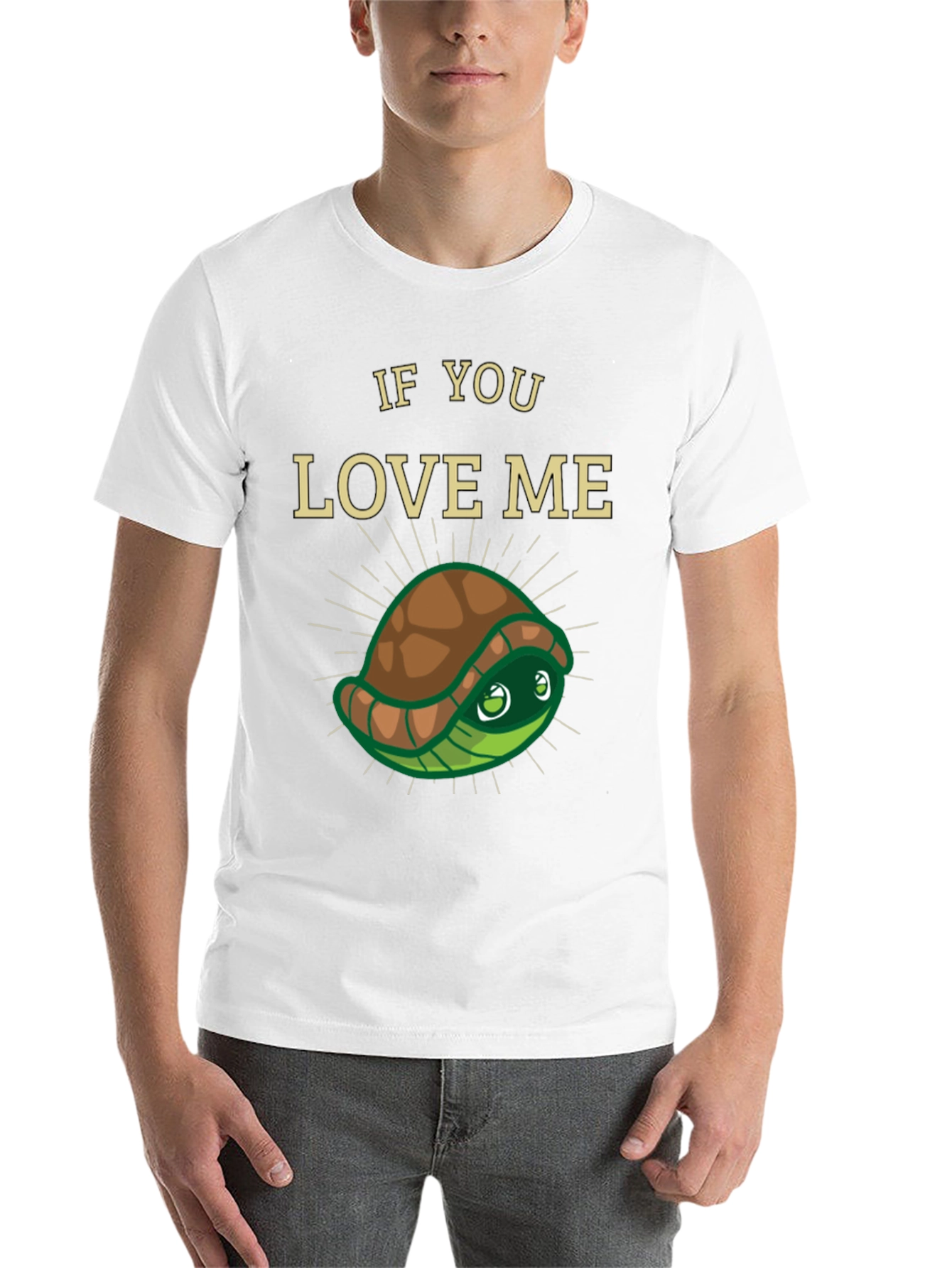 Black If You Love Me Turtle T-Shirt view 14